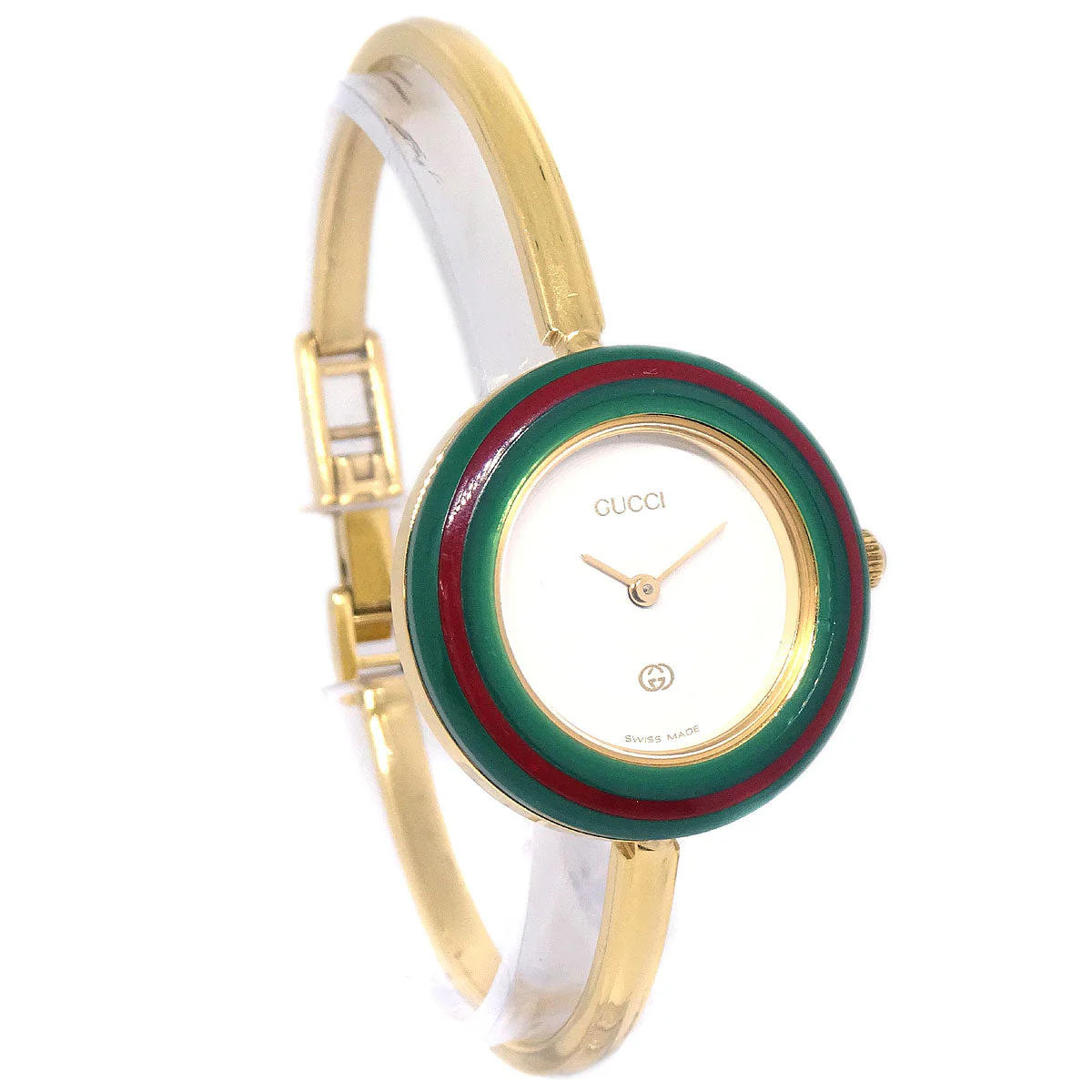 Gucci 11/12 Change Bezel Chameleon Quartz Watch SS - Image 3
