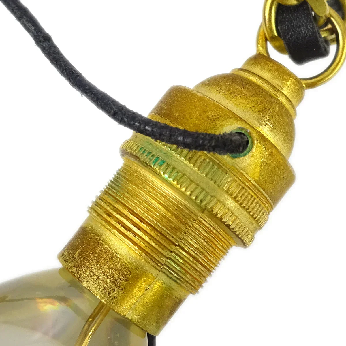 Chanel Light Bulb Gold Chain Pendant Necklace 94P - Image 3