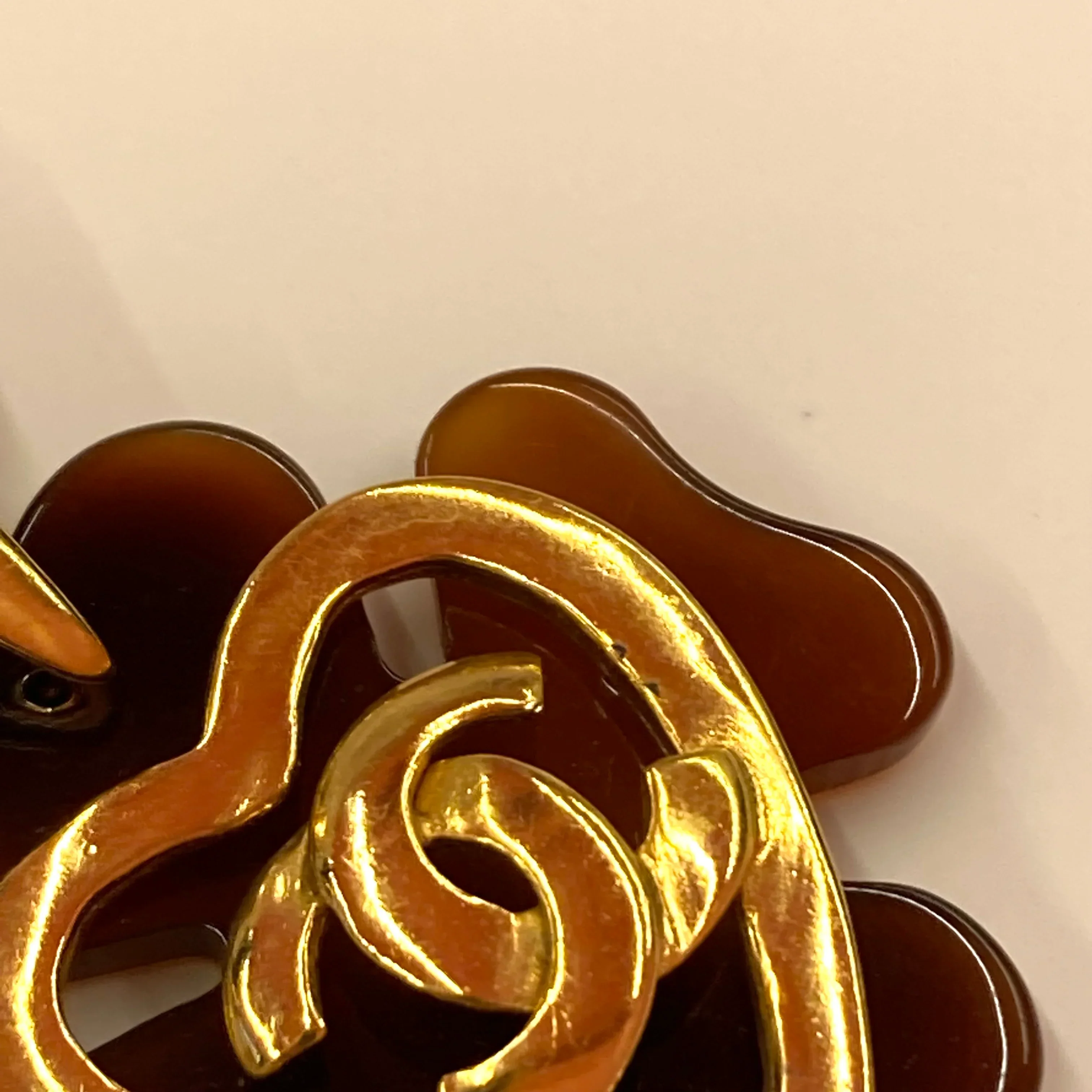 Chanel Acrylic Chain Belt Clover 95P - Image 5