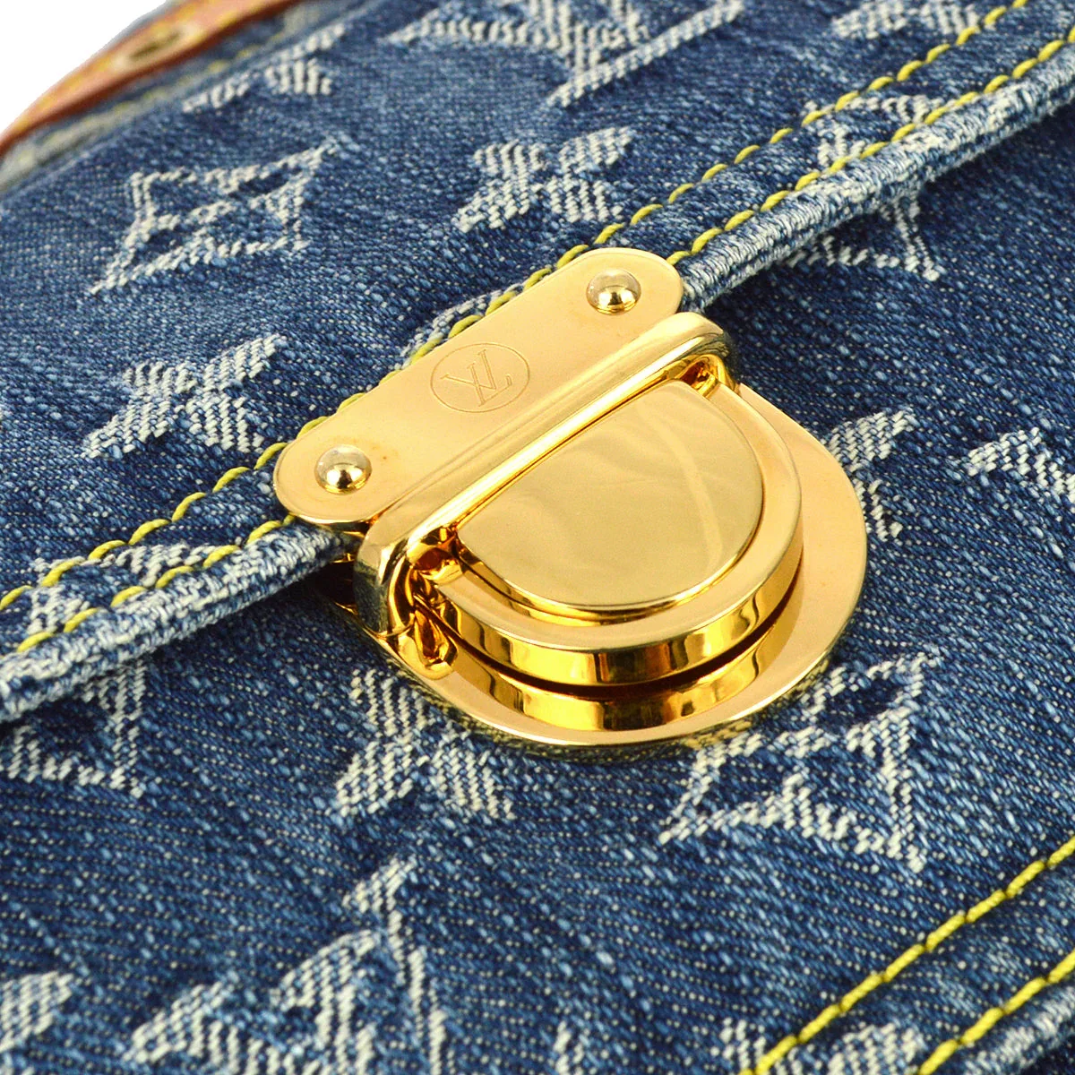Louis Vuitton 2007 Blue Monogram Denim Bum Bag Waist Pouch M95347 - Image 6