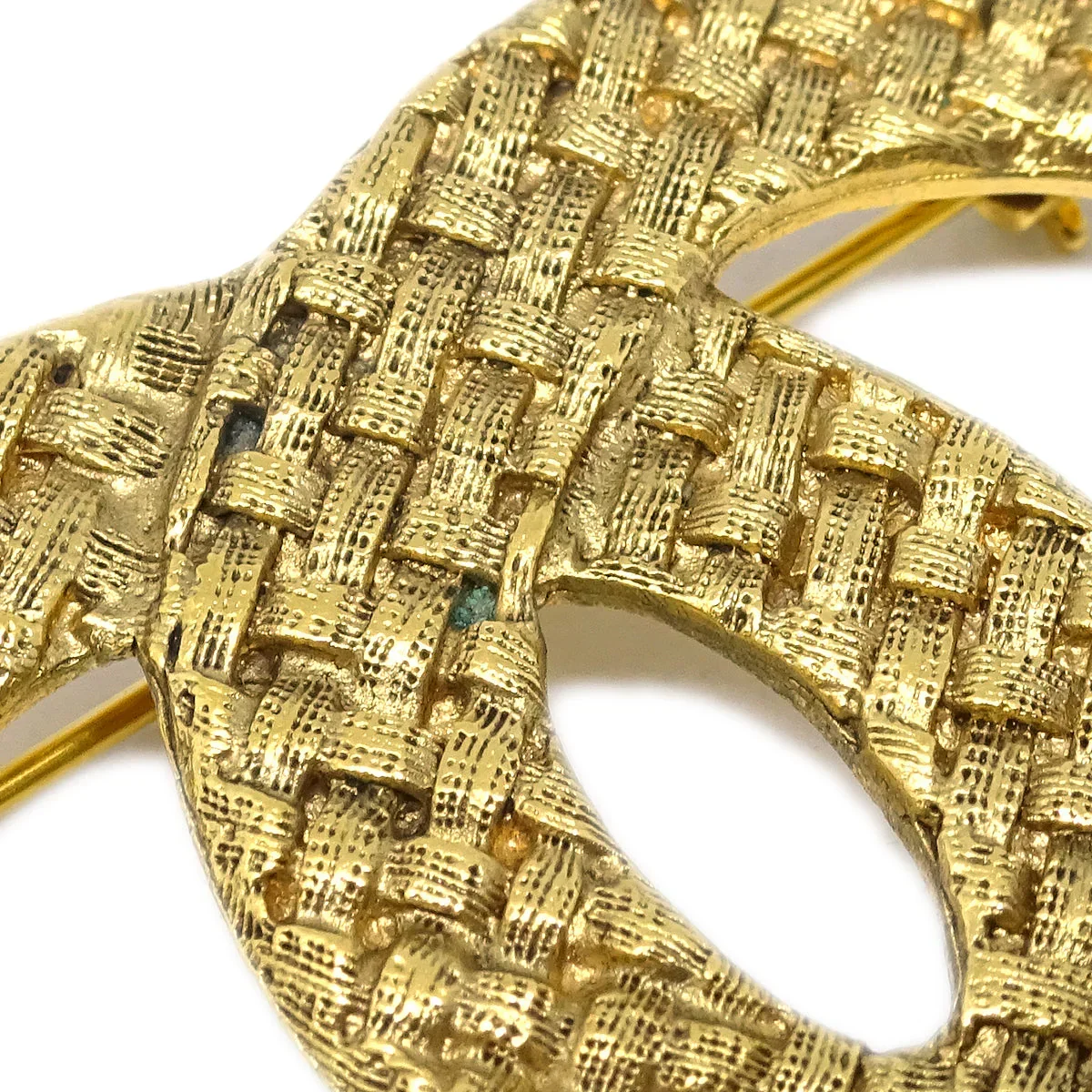 Chanel CC Quilted Brooch Pin Gold 1262/29 - Image 2