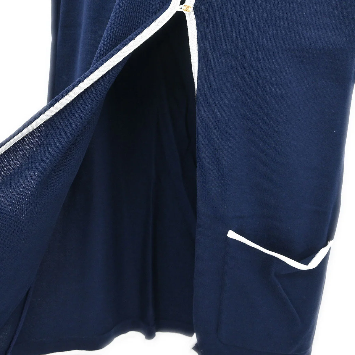 Chanel 1996 Sleeveless Top Navy #40 - Image 7
