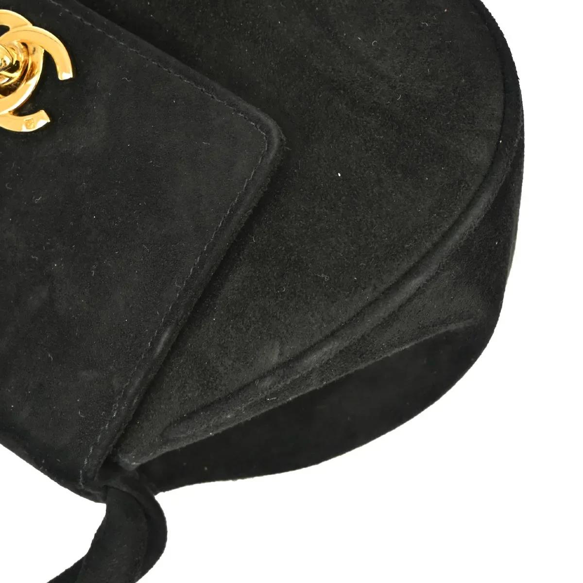 Chanel 1996-1997 Black Suede Handbag - Image 4