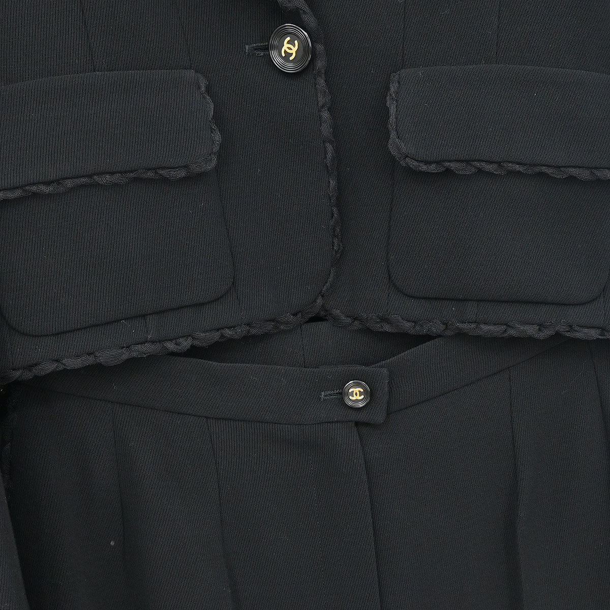 Chanel 1995 Setup Jacket Pants Black #38 - Image 5
