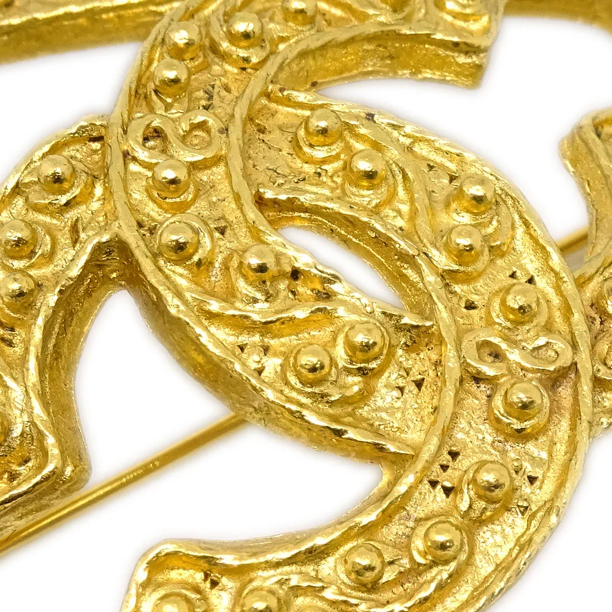 Chanel Rhombus Brooch Pin Gold 94A - Image 2