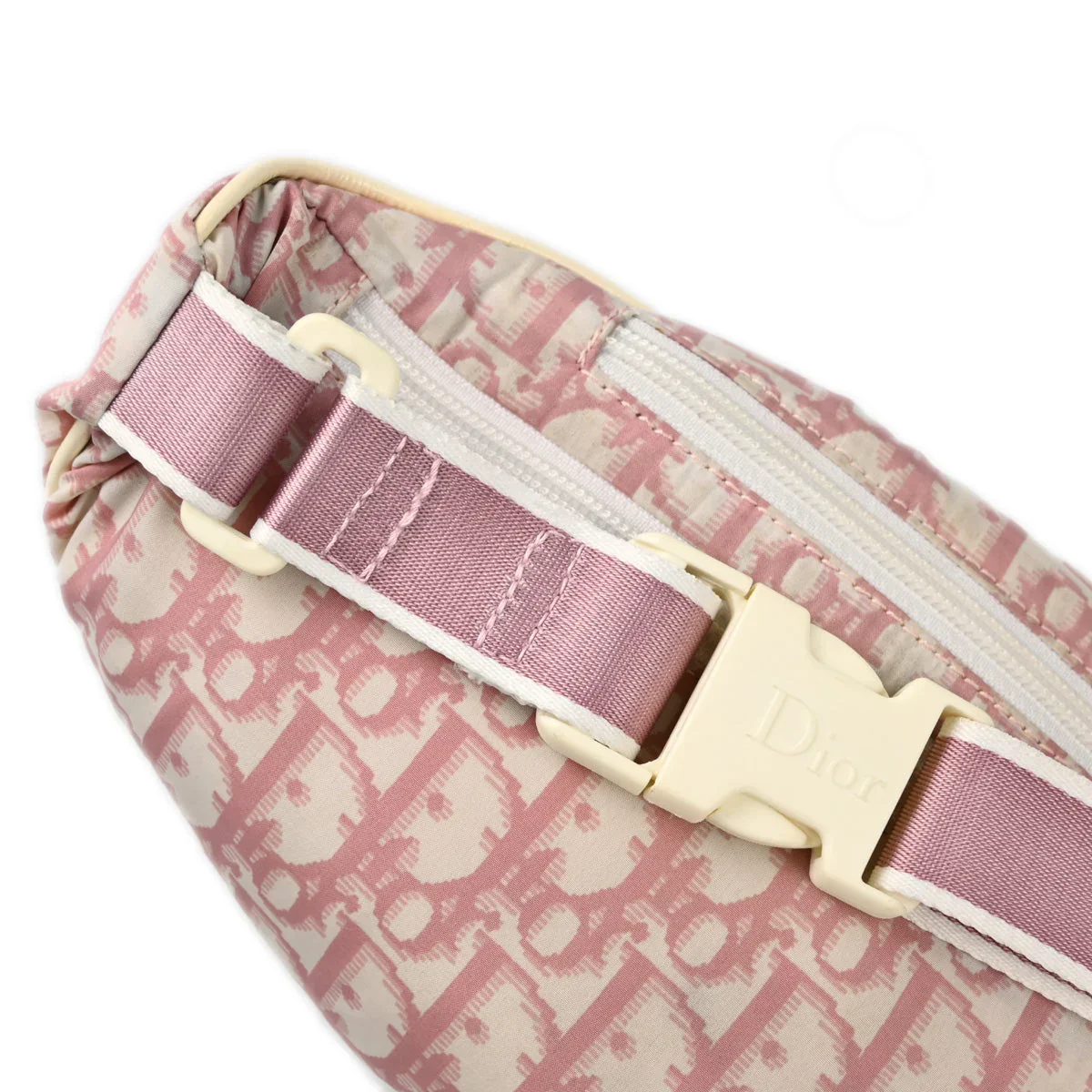 Christian 2004 Dior Pink Trotter Waist Bum Bag - Image 3