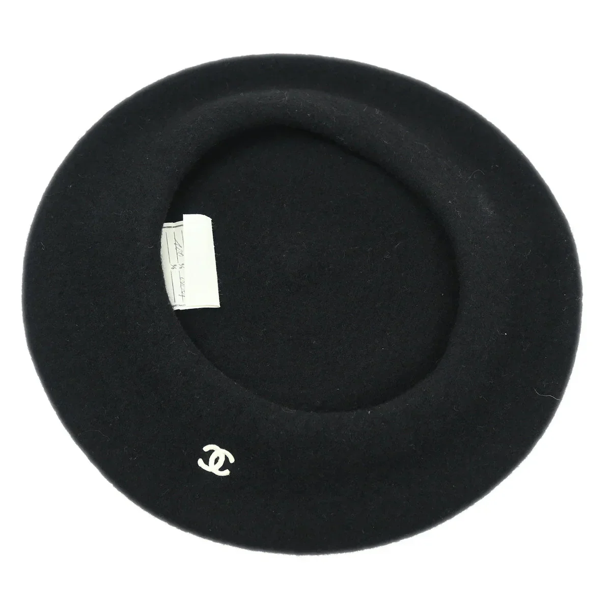 Chanel Black Hat Beret #57 Small Good - Image 4