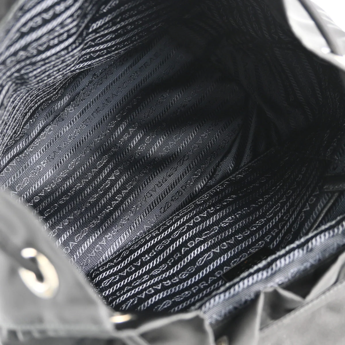 Prada Black Nylon Backpack - Image 7