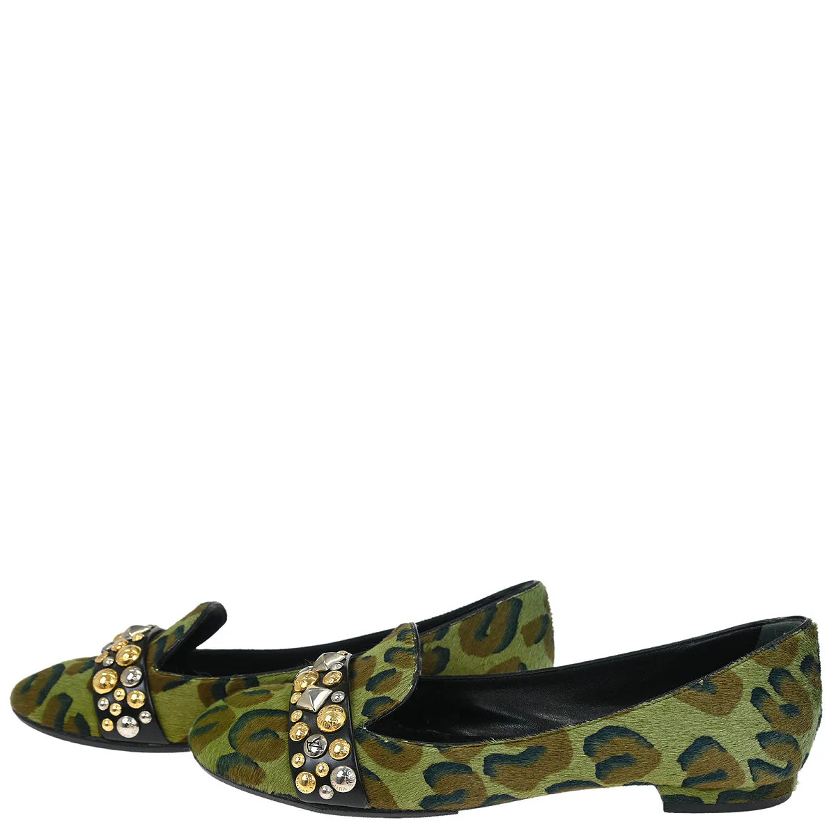 Louis Vuitton * 2013 Pony Hair Leopard Print Opera Shoes #36.5 - Image 3