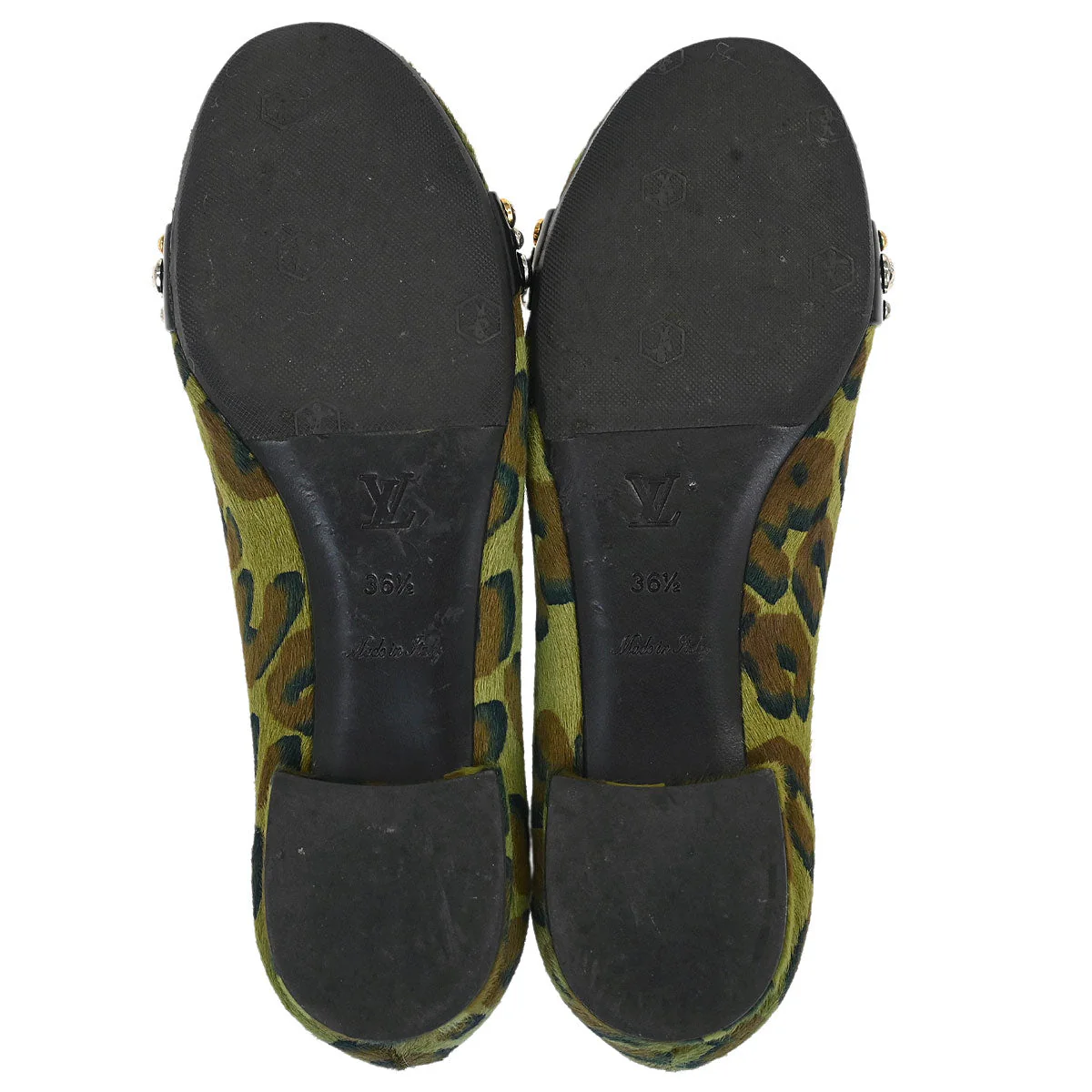 Louis Vuitton * 2013 Pony Hair Leopard Print Opera Shoes #36.5 - Image 4
