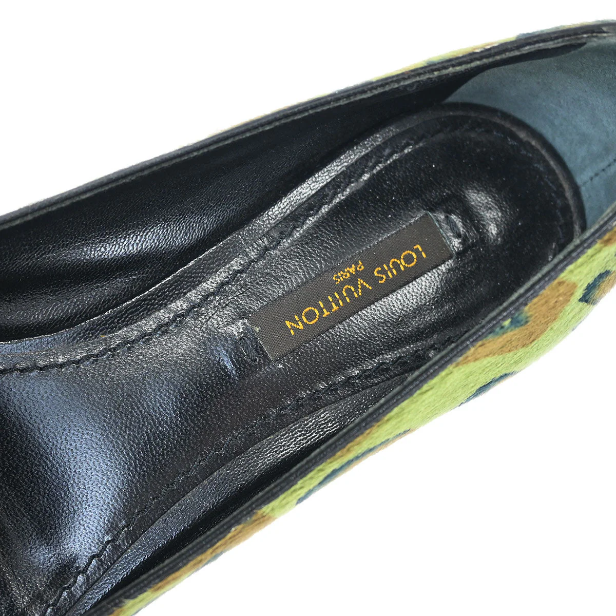 Louis Vuitton * 2013 Pony Hair Leopard Print Opera Shoes #36.5 - Image 6