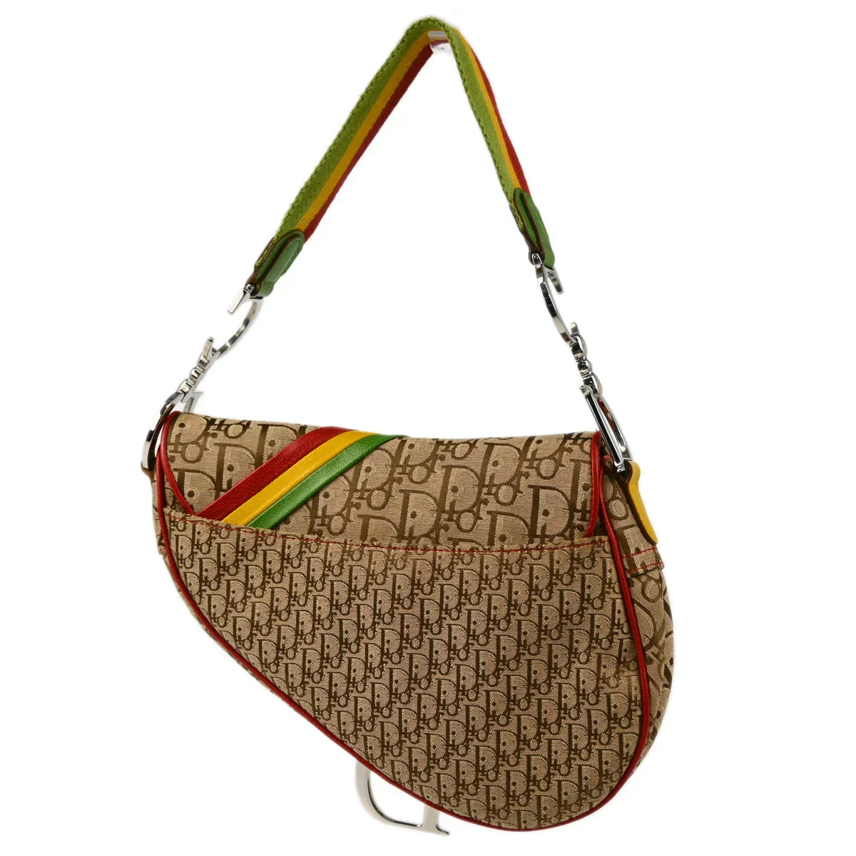 Christian Dior 2004 Rasta Trotter Saddle Handbag - Image 2