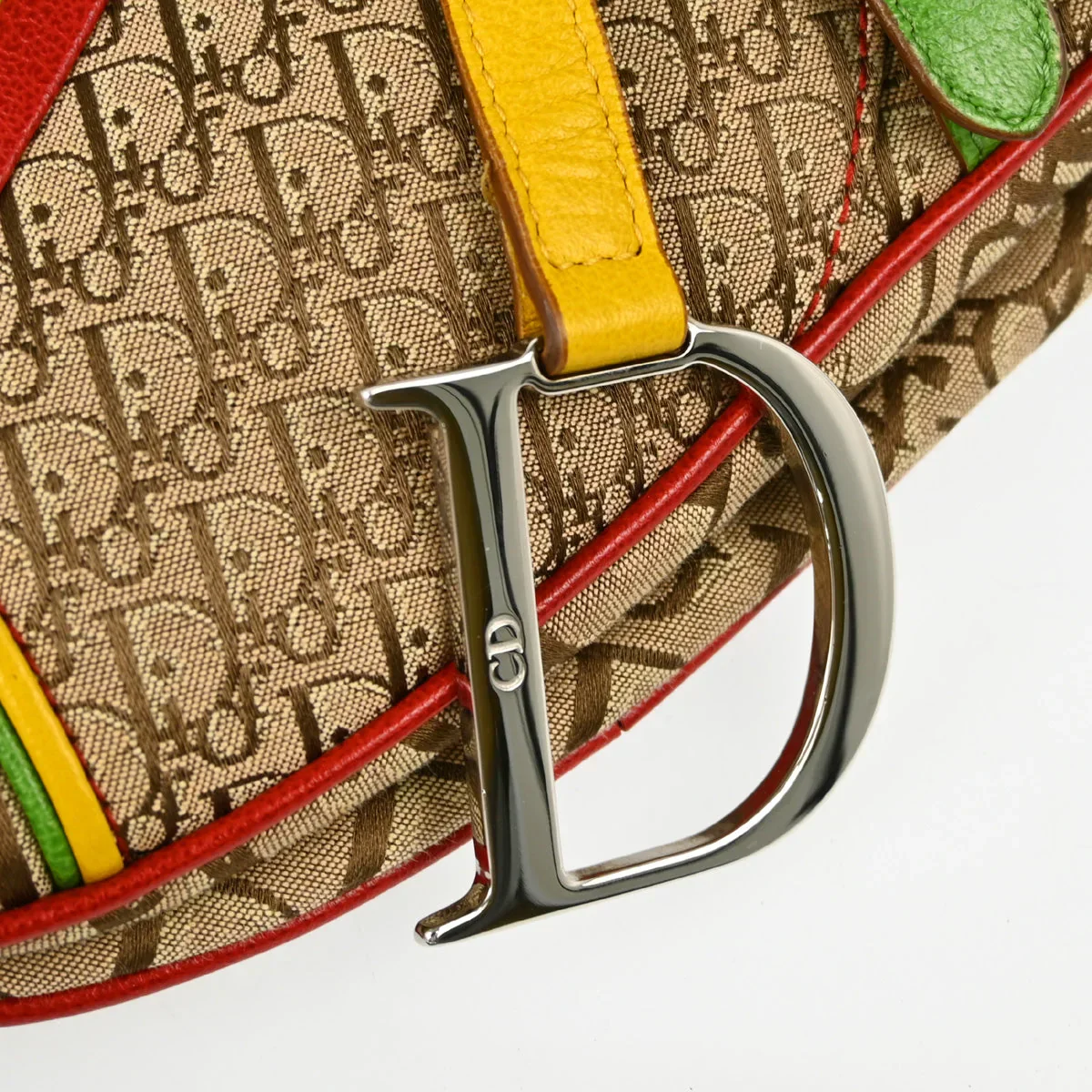 Christian Dior 2004 Rasta Trotter Saddle Handbag - Image 3