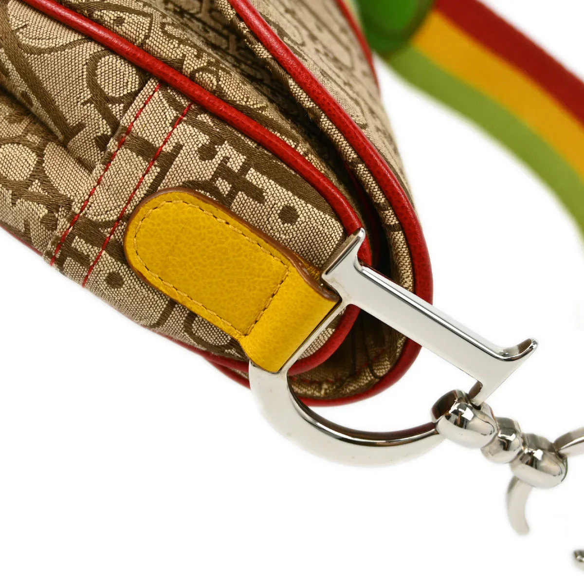 Christian Dior 2004 Rasta Trotter Saddle Handbag - Image 4