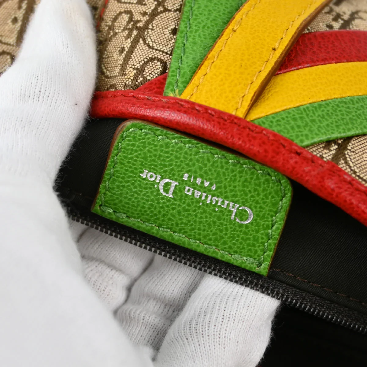 Christian Dior 2004 Rasta Trotter Saddle Handbag - Image 9