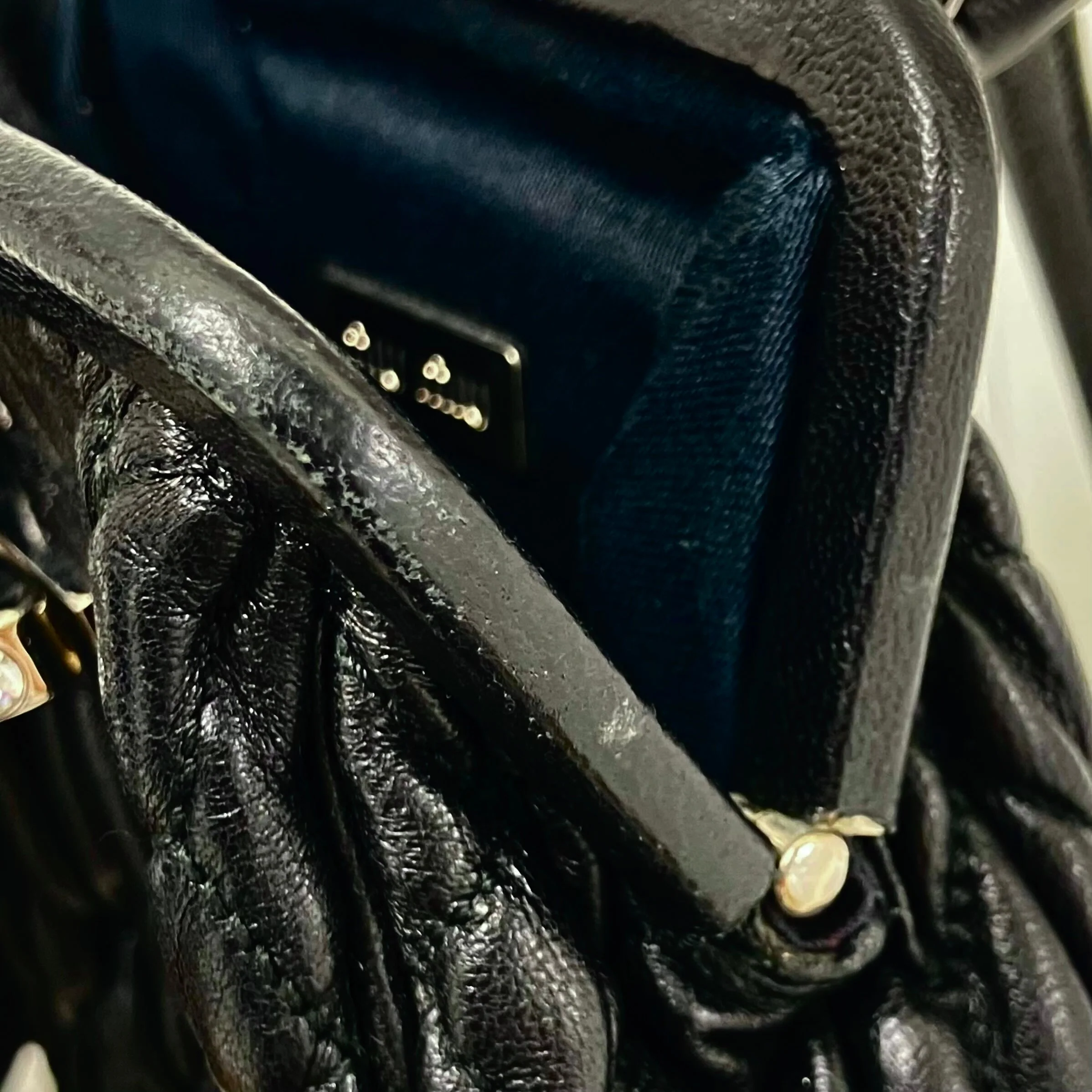 Miu Miu Black Lambskin Matelasse Shoulder Bag 194 - Image 11