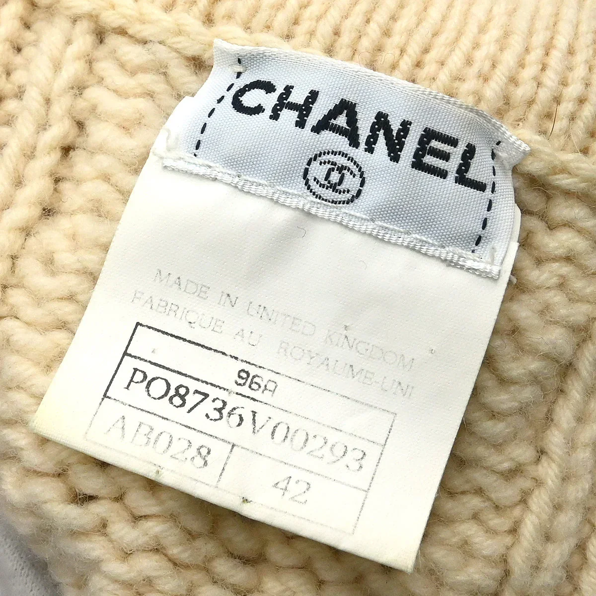 Chanel 1996 Fisherman Sweater White #42 - Image 9