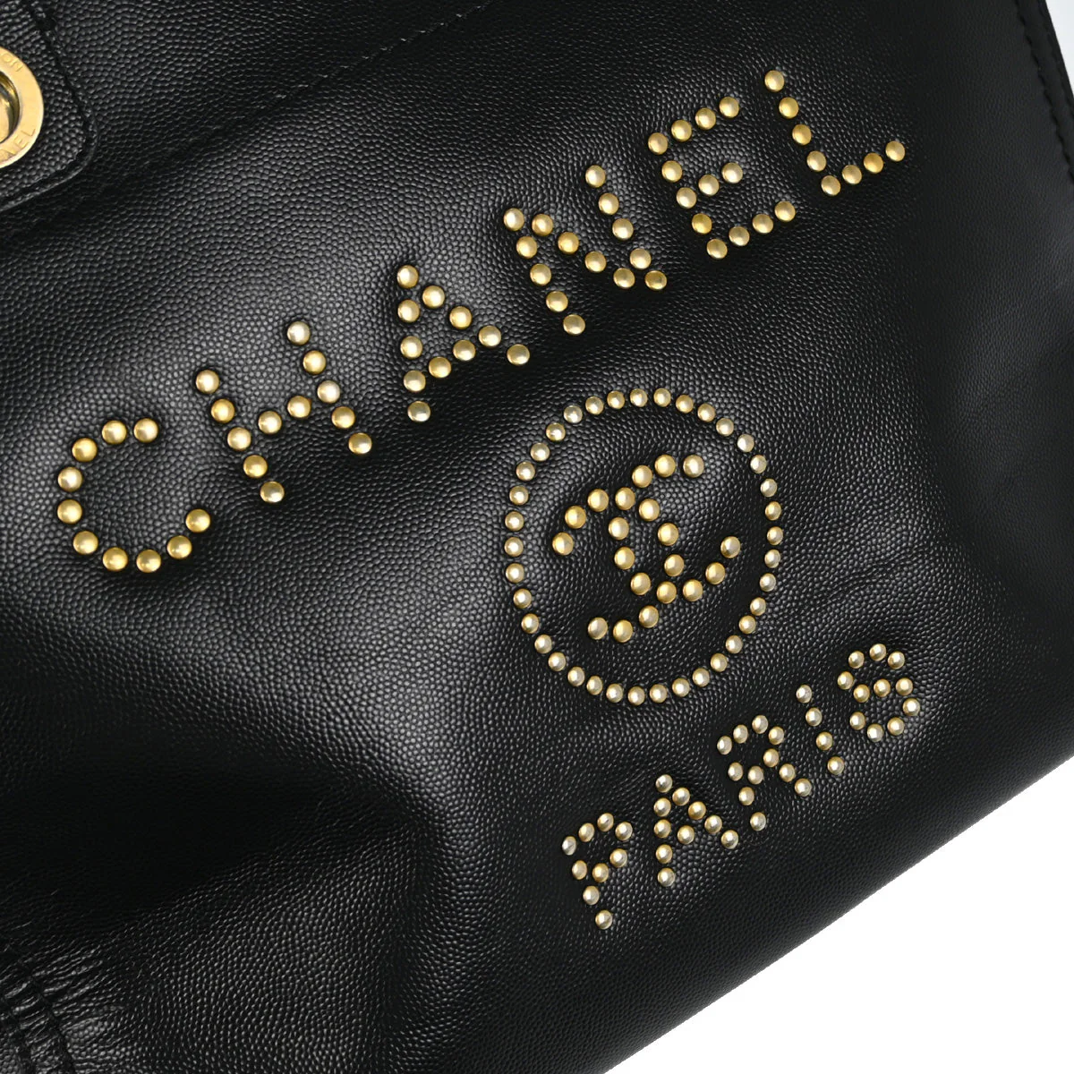 Chanel 2019 Black Caviar Small Deauville 2way Shoulder Tote Bag - Image 8