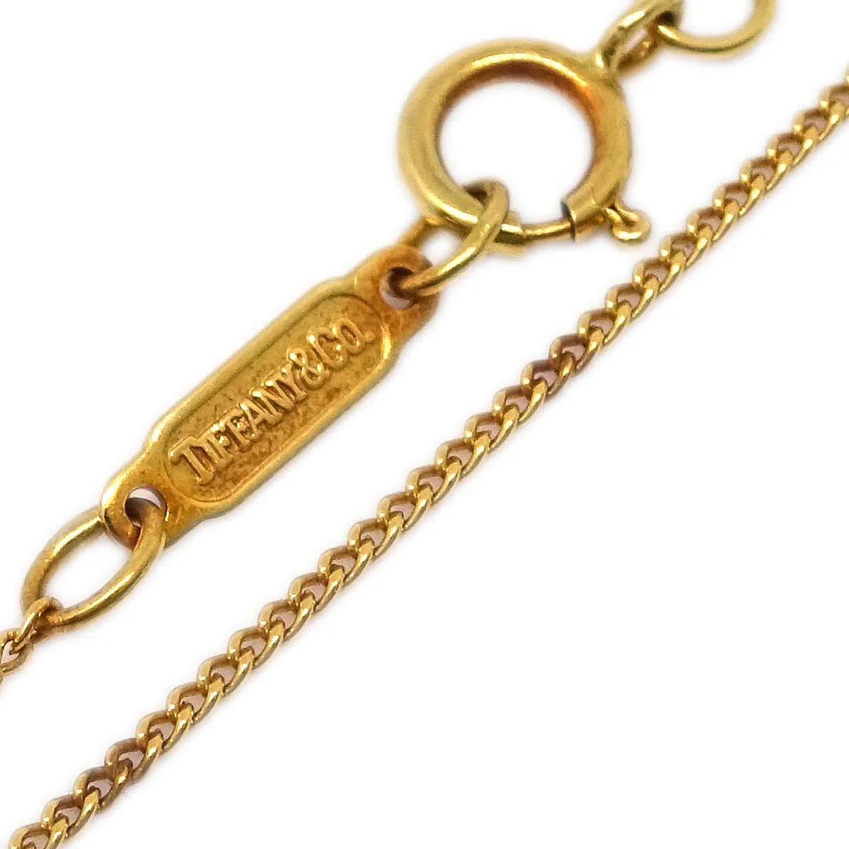 Tiffany & Co. Leaf Pendant Necklace 750 Gold - Image 4