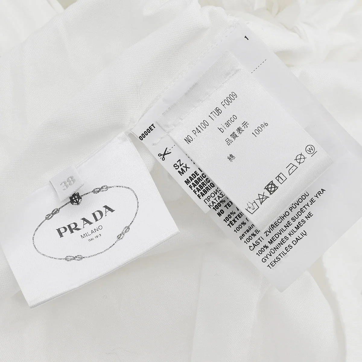 Prada 2018 Blouse Shirt White #38 - Image 8