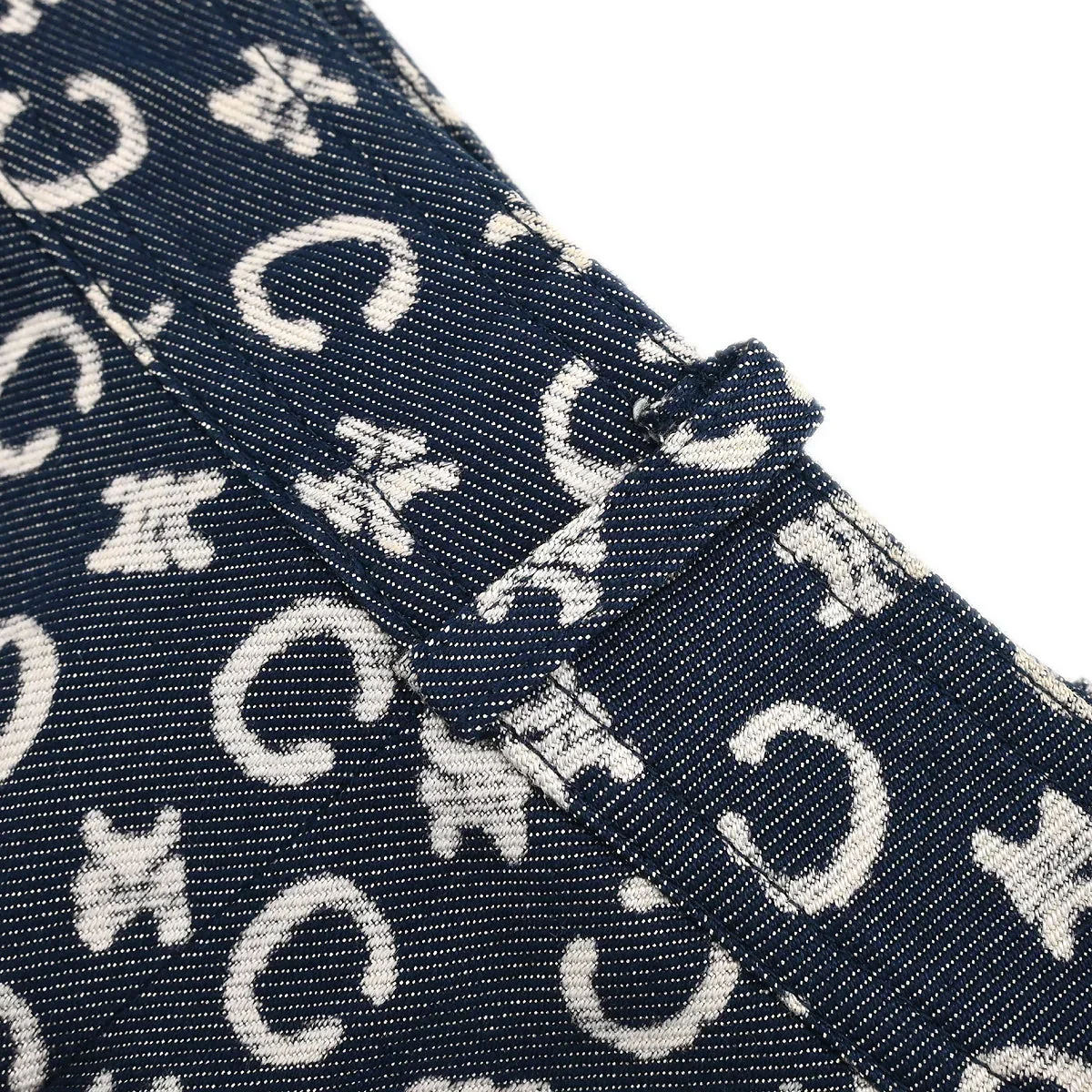Celine Skirt Macadam Denim Blue #34 - Image 5