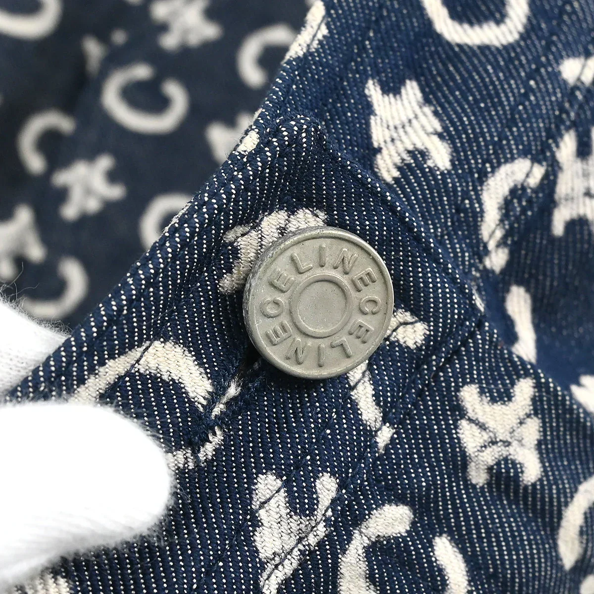 Celine Skirt Macadam Denim Blue #34 - Image 6