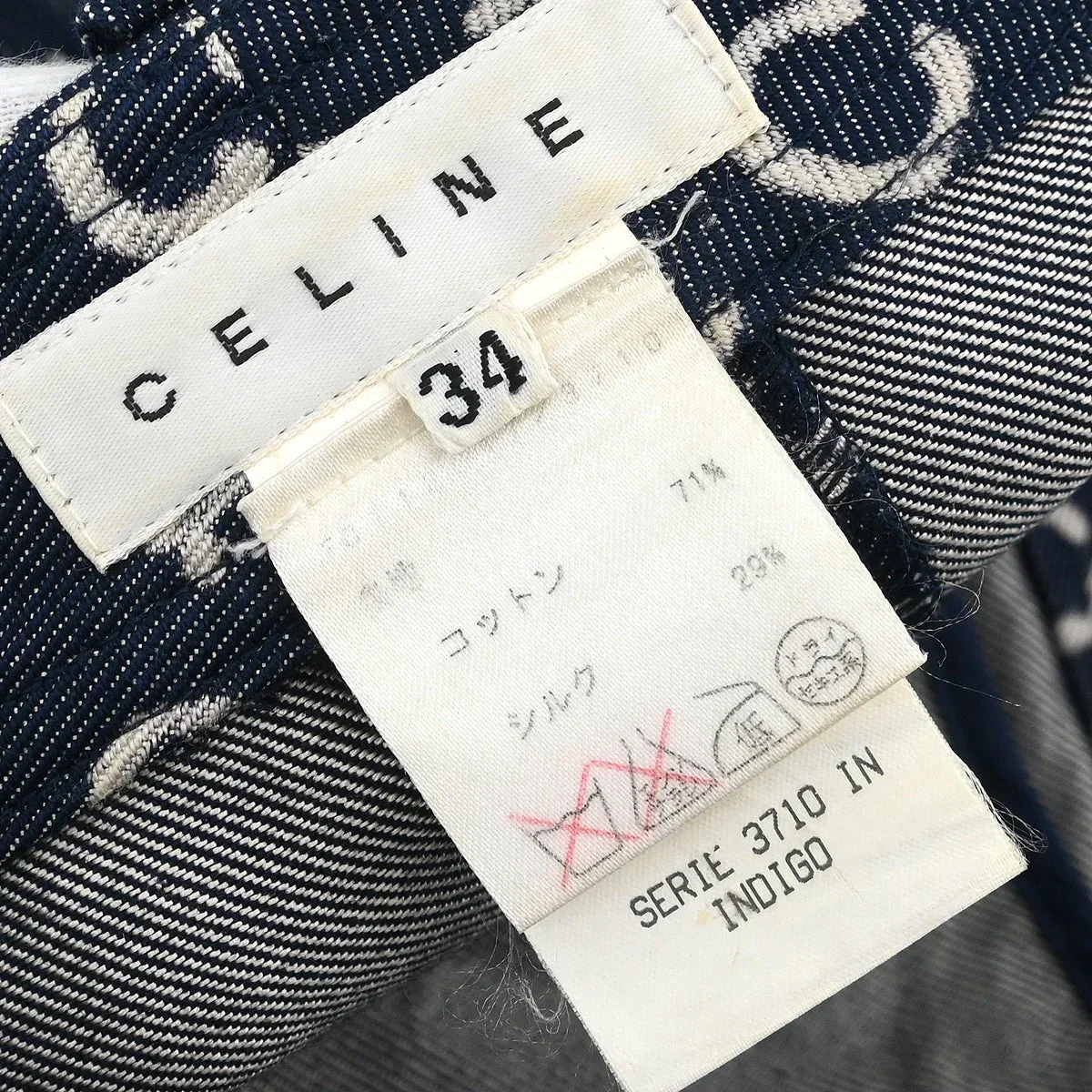 Celine Skirt Macadam Denim Blue #34 - Image 9