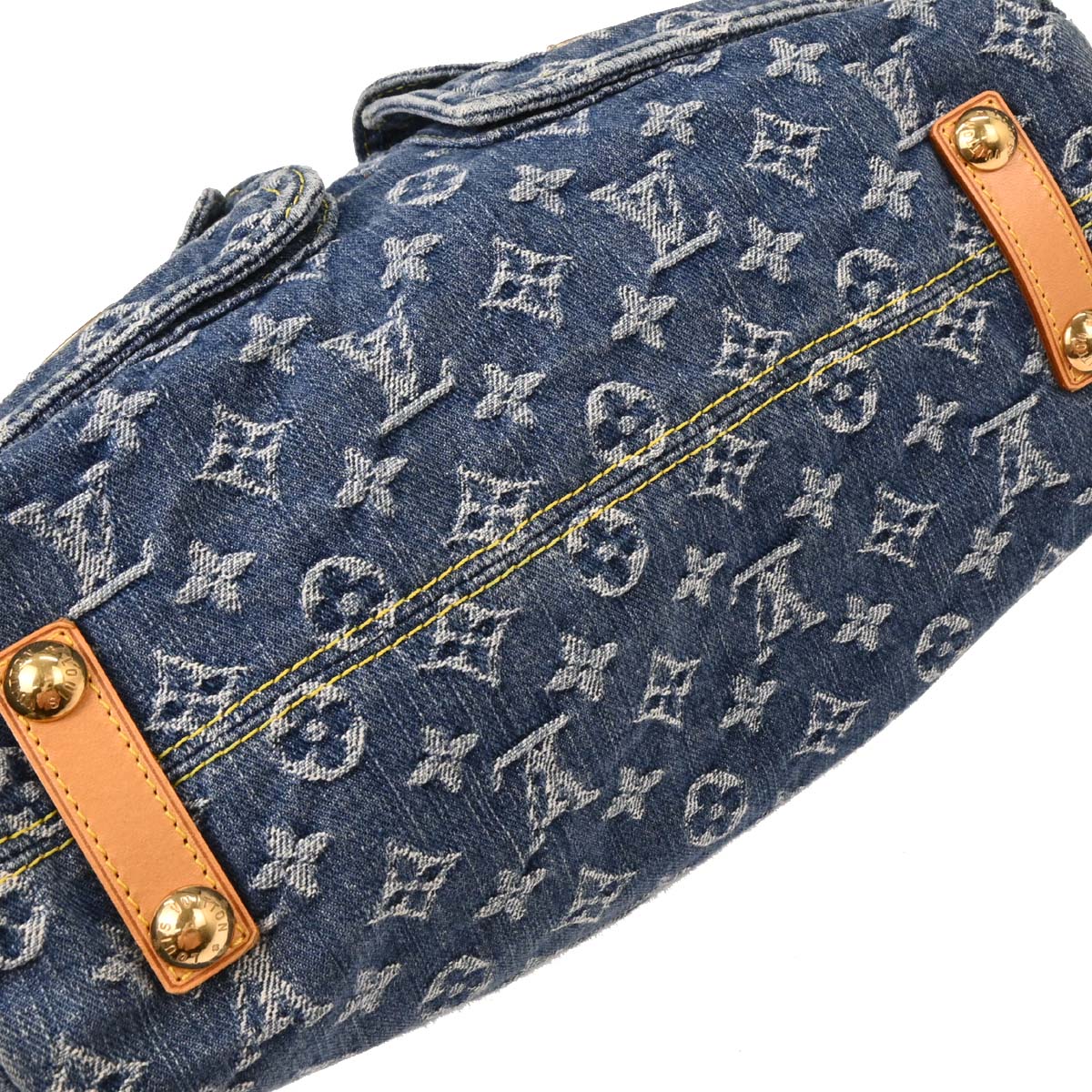 Louis Vuitton Blue Monogram Denim Baggy GM Shoulder Bag M95048 - Image 3