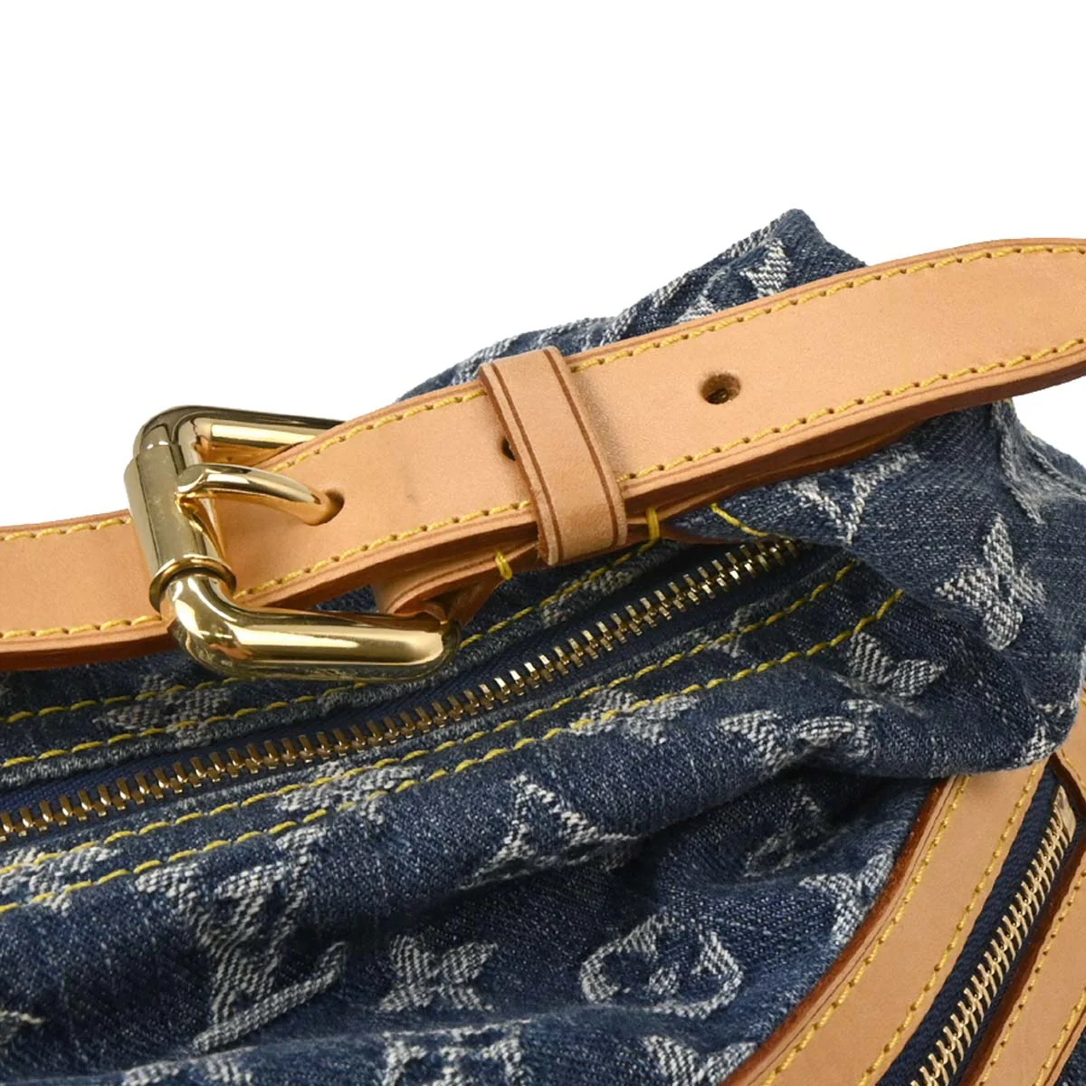 Louis Vuitton Blue Monogram Denim Baggy GM Shoulder Bag M95048 - Image 7