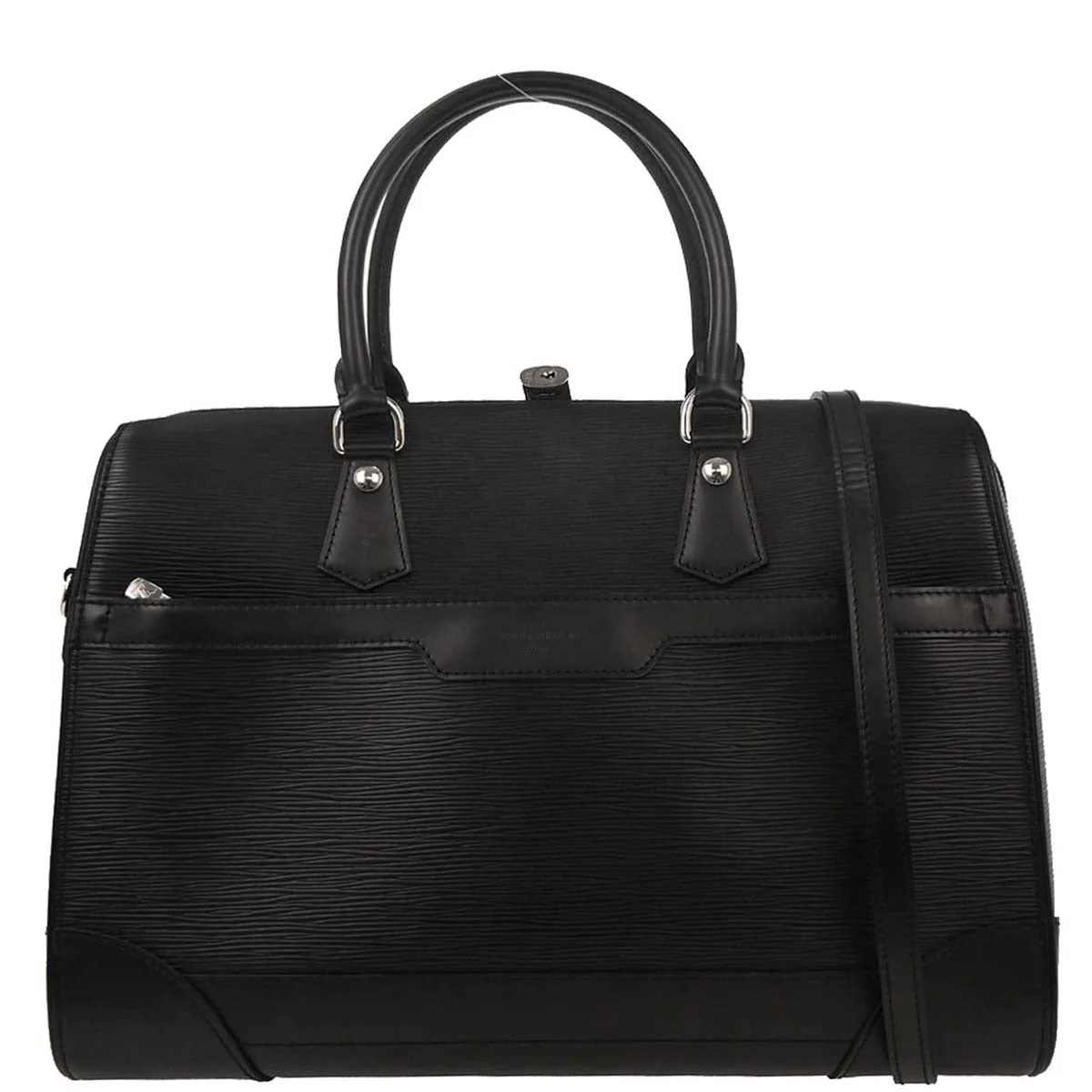 Louis Vuitton 2007 Black Epi Sac De Ville 2way Handbag M42392