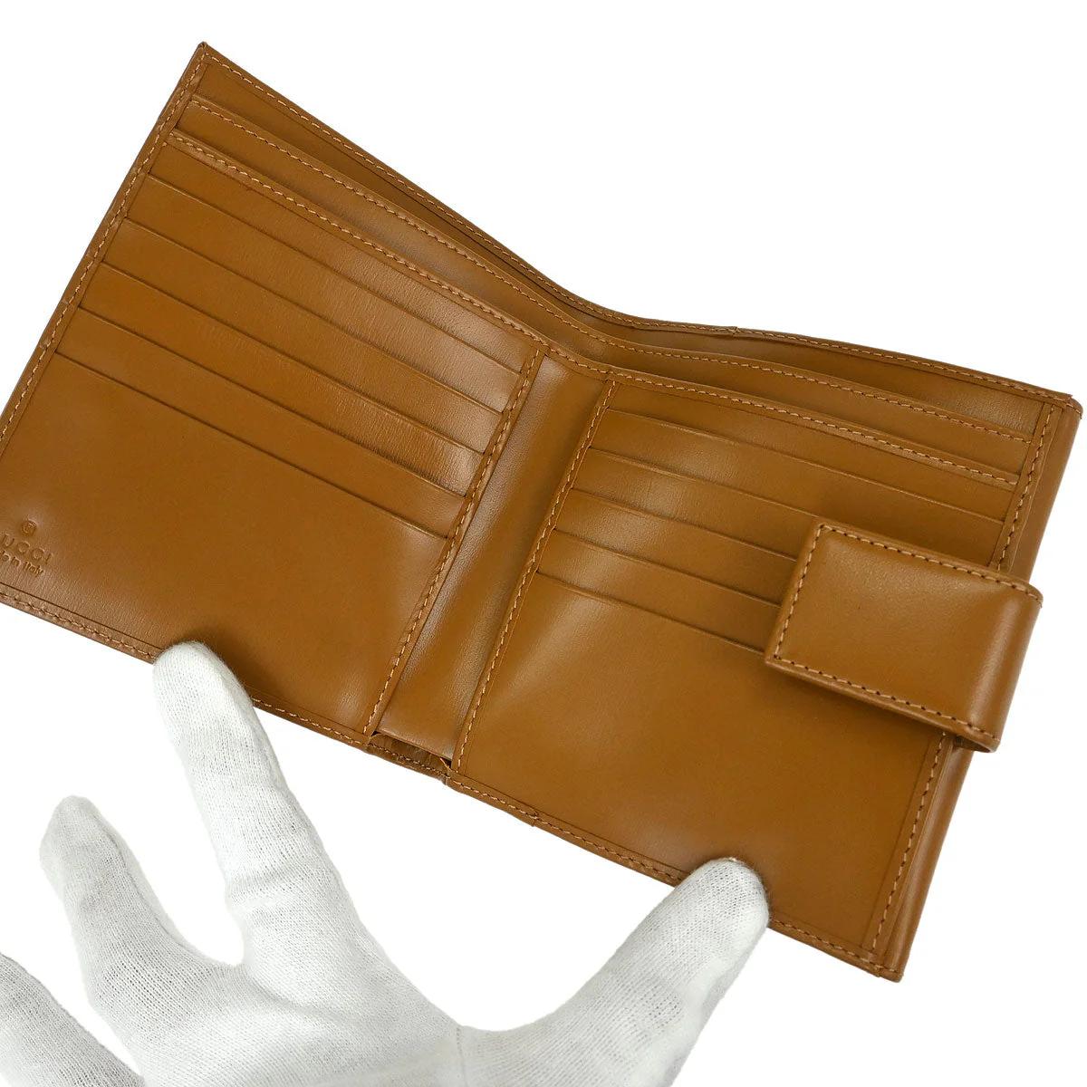 Gucci Brown Leather Wallet - Image 5