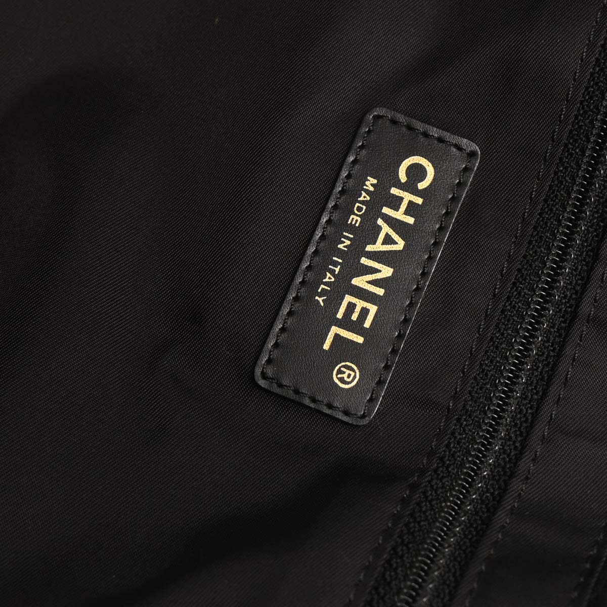 Chanel 2003-2004 Black Jacquard Nylon New Travel Line Tote Handbag - Image 8