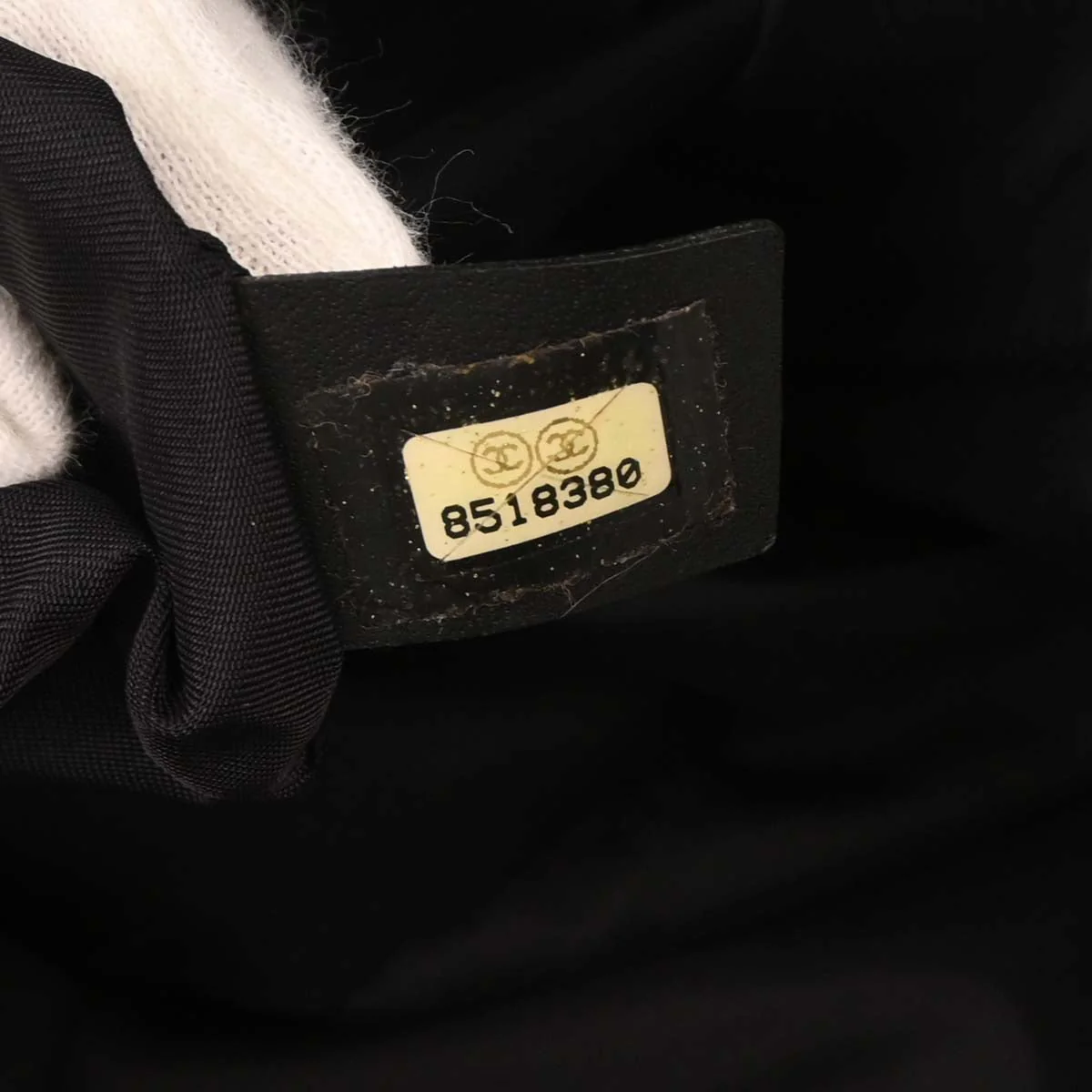 Chanel 2003-2004 Black Jacquard Nylon New Travel Line Tote Handbag - Image 9