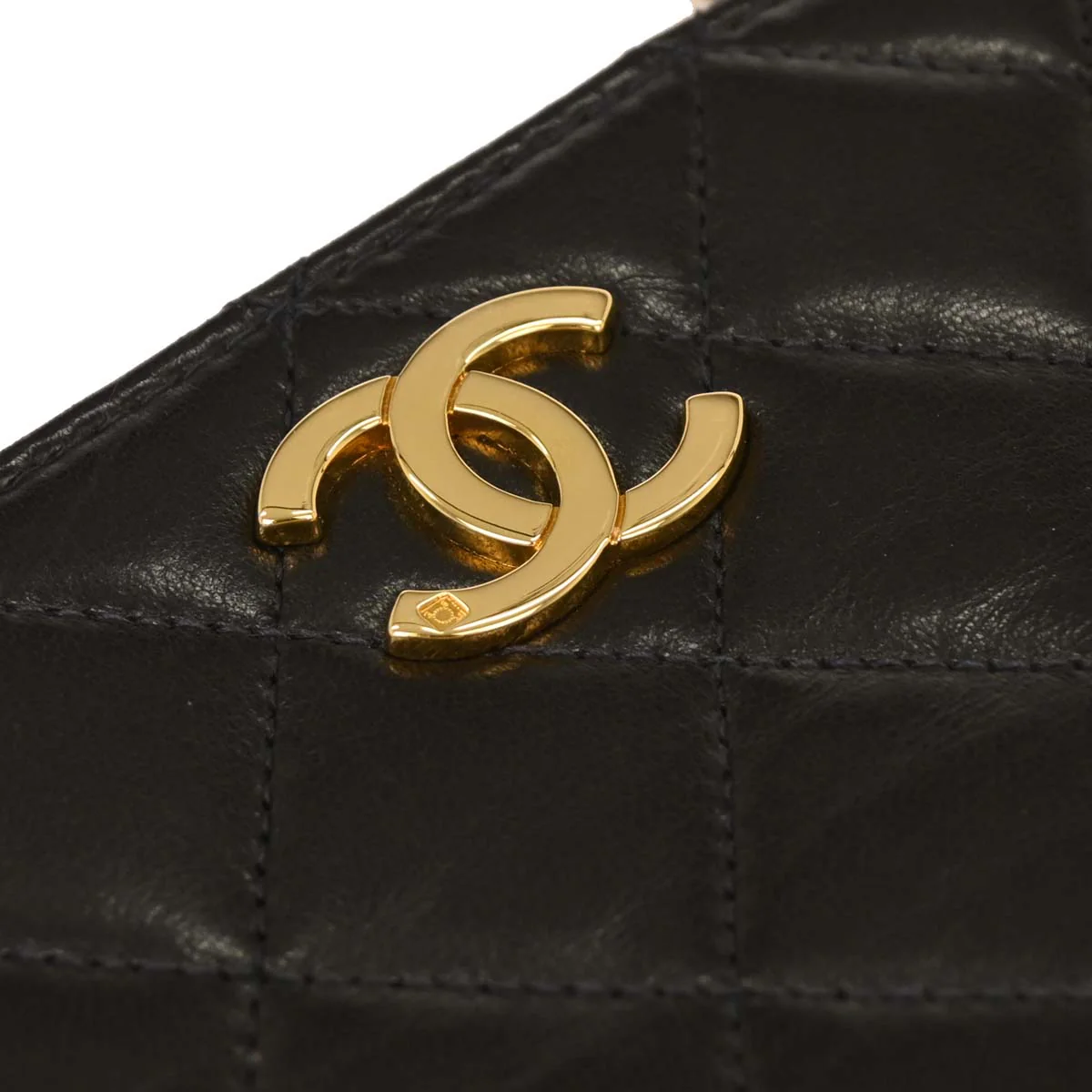 Chanel Black Lambskin Turnlock Mini Full Flap Shoulder Bag - Image 5