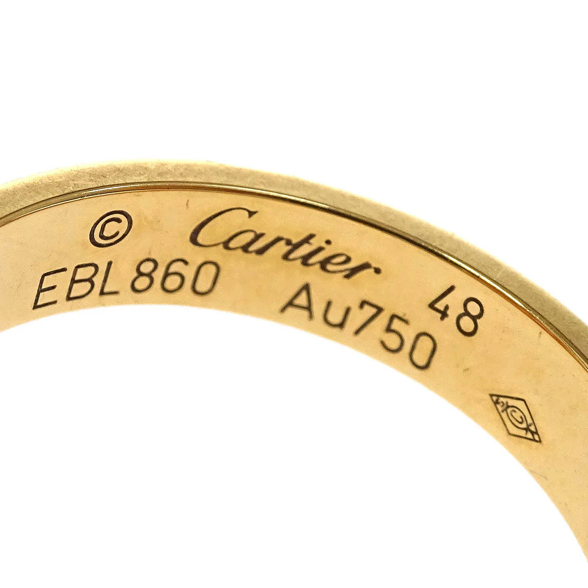 Cartier Mini Love Ring Au750 #48 - Image 3