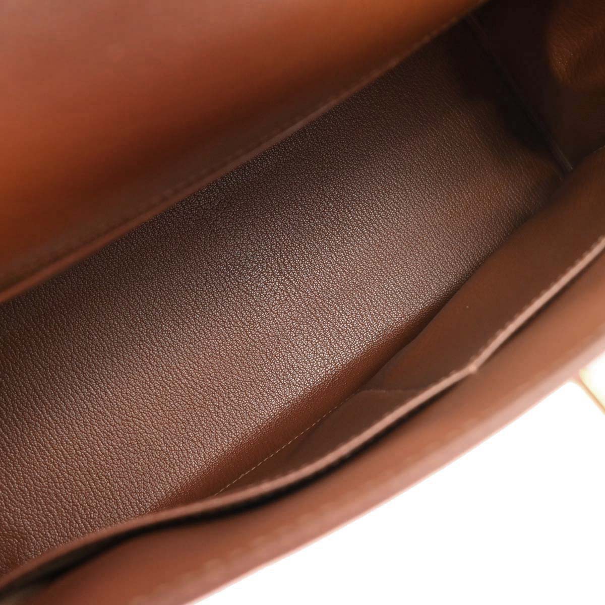 Hermes Fauve Box Calf Kelly 32 Retourne 2way Shoulder Handbag - Image 7