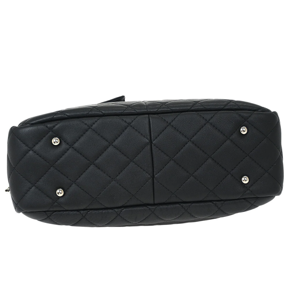 Chanel 2019 Black Lambskin Ultra Pocket Shopping Tote 2way Shoulder Handbag - Image 3