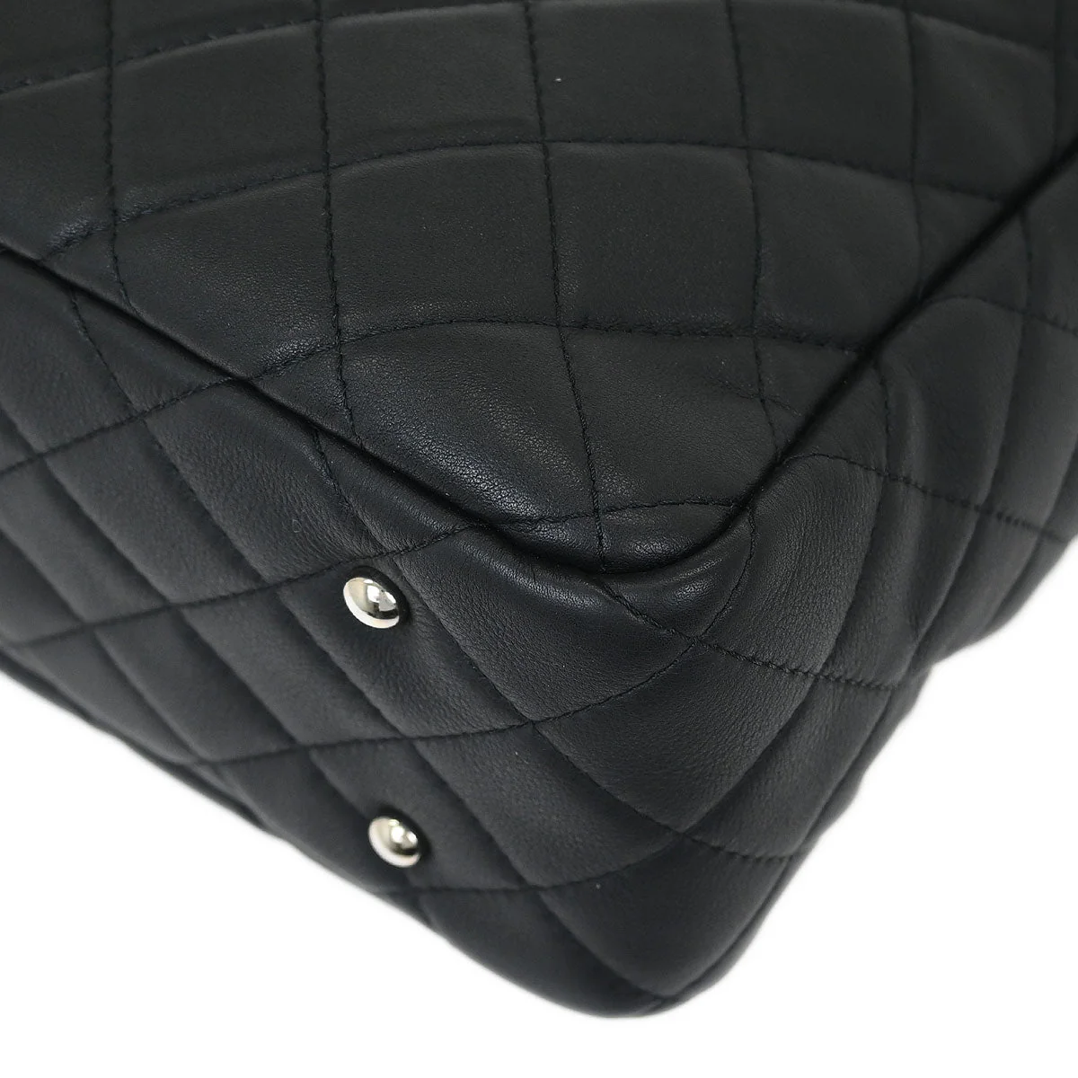 Chanel 2019 Black Lambskin Ultra Pocket Shopping Tote 2way Shoulder Handbag - Image 4