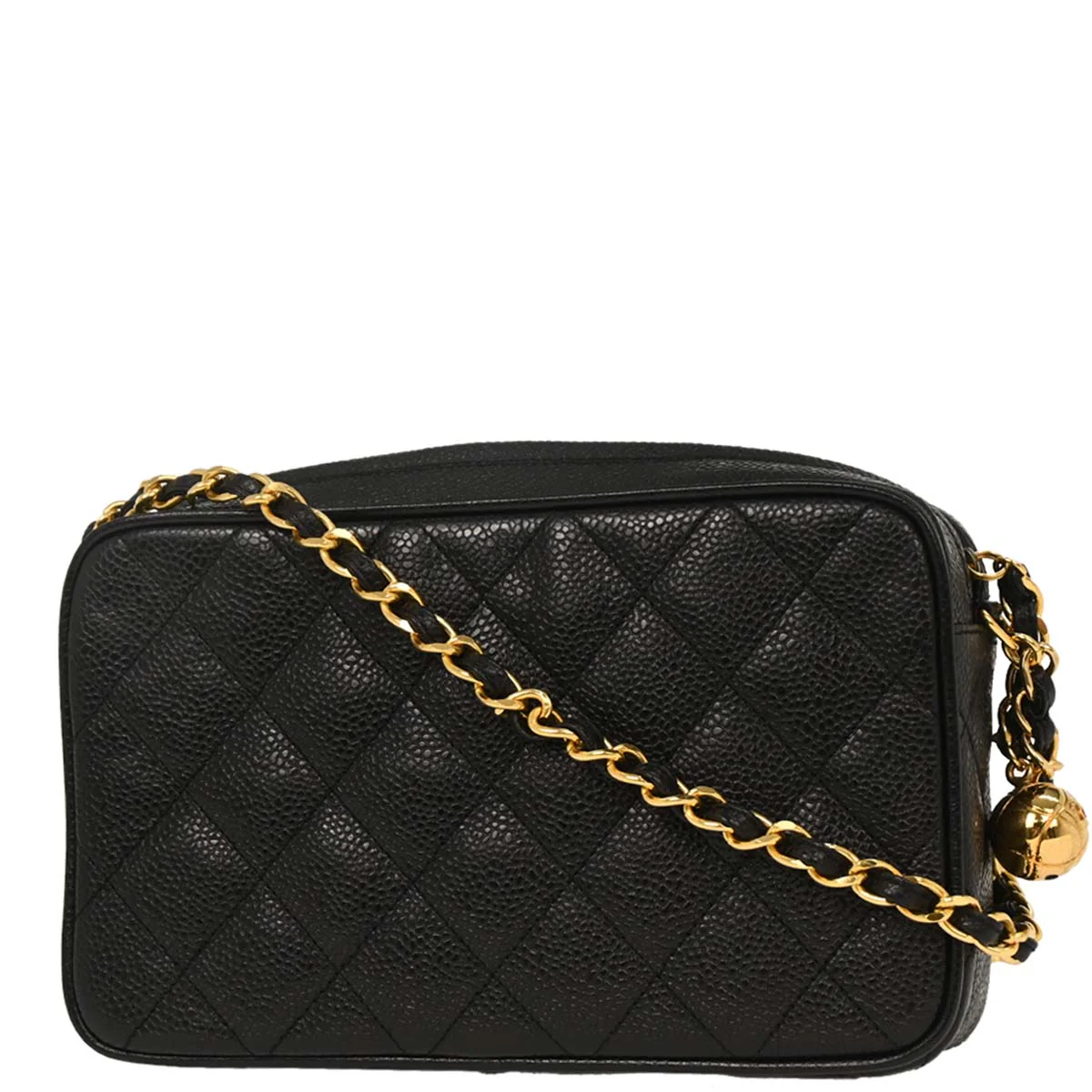 Chanel Black Caviar Camera Bag - Image 2