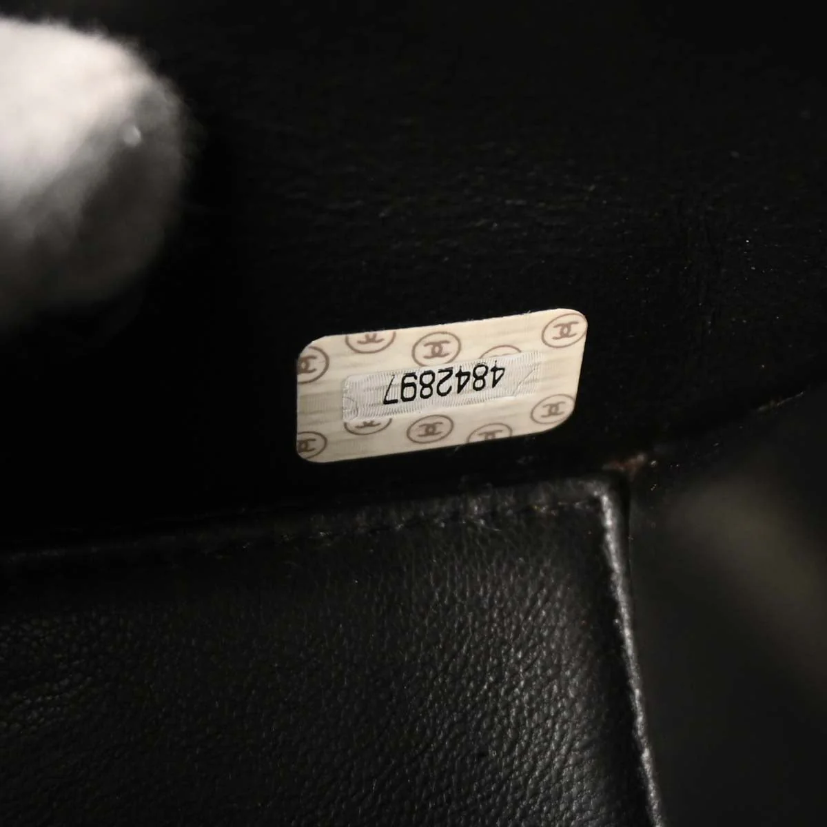 Chanel 1996-1997 Black Cotton Handbag - Image 10