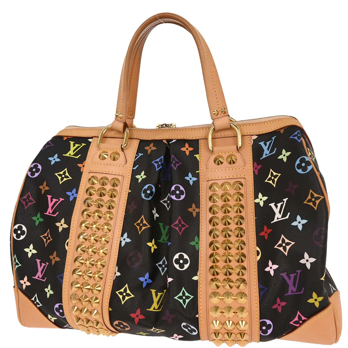 Louis Vuitton Black Multicolor Courtney GM Handbag M40261 - Image 2
