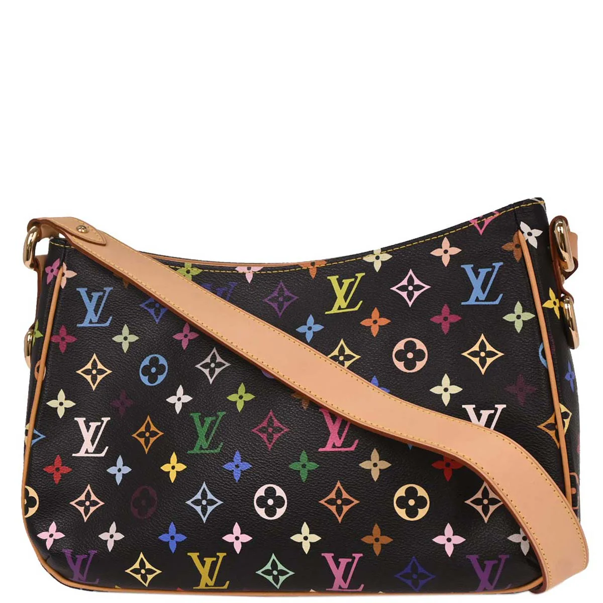 Louis Vuitton 2006 Black Monogram Multicolor Lodge GM M40052 - Image 2