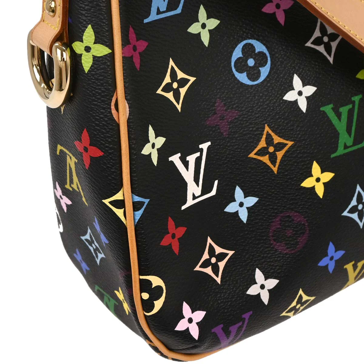 Louis Vuitton 2006 Black Monogram Multicolor Lodge GM M40052 - Image 3