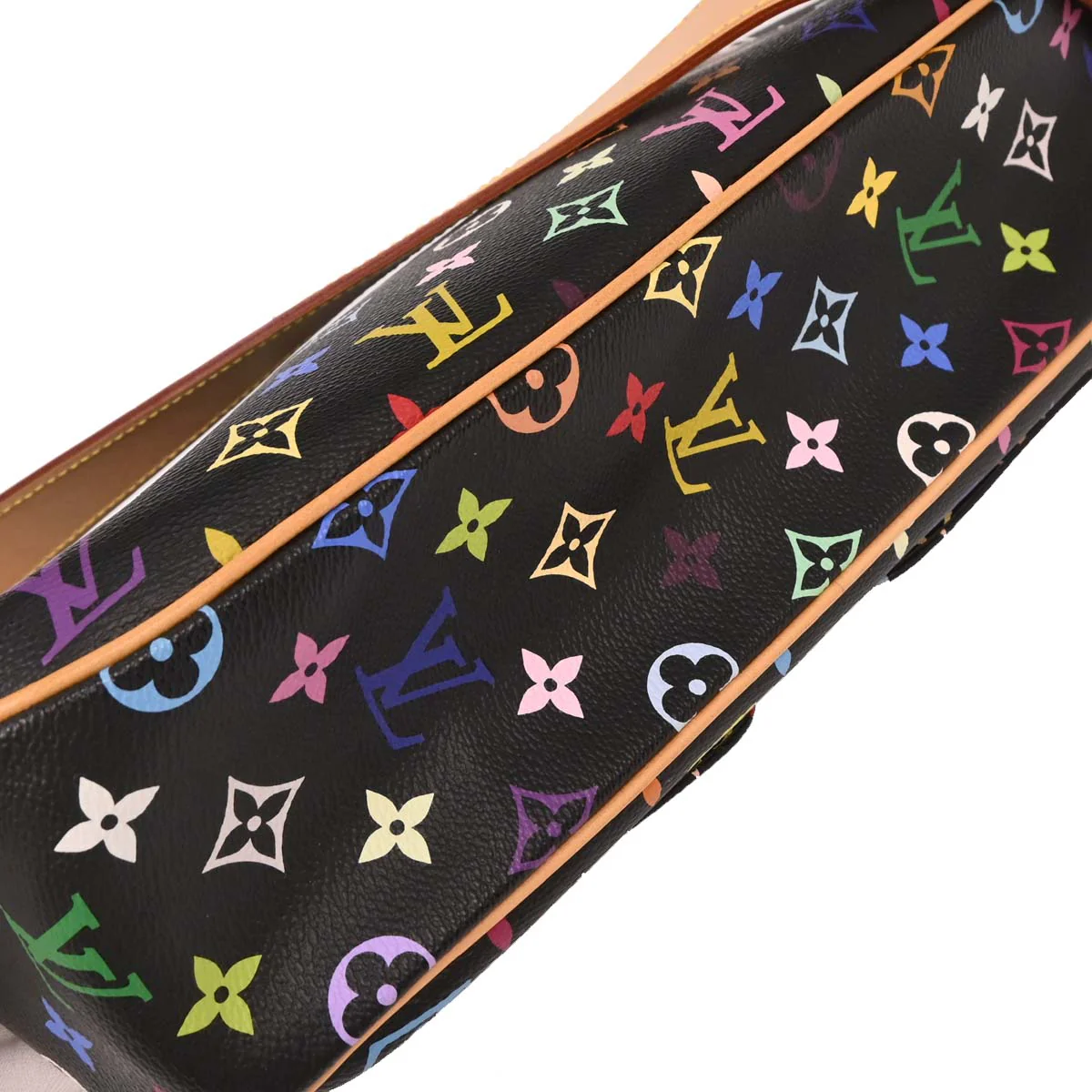 Louis Vuitton 2006 Black Monogram Multicolor Lodge GM M40052 - Image 5
