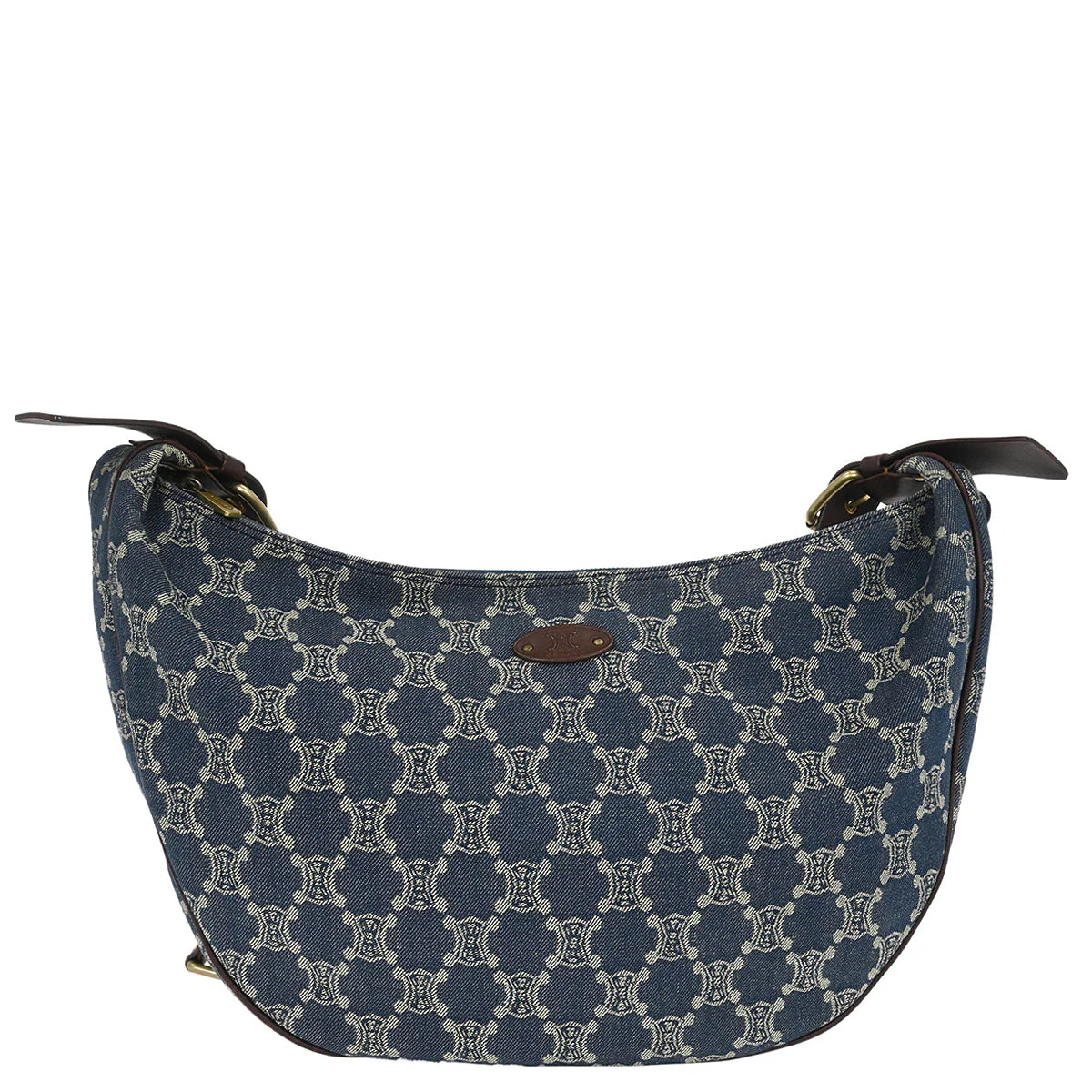 Celine * Blue Denim Macadam Shoulder Bag