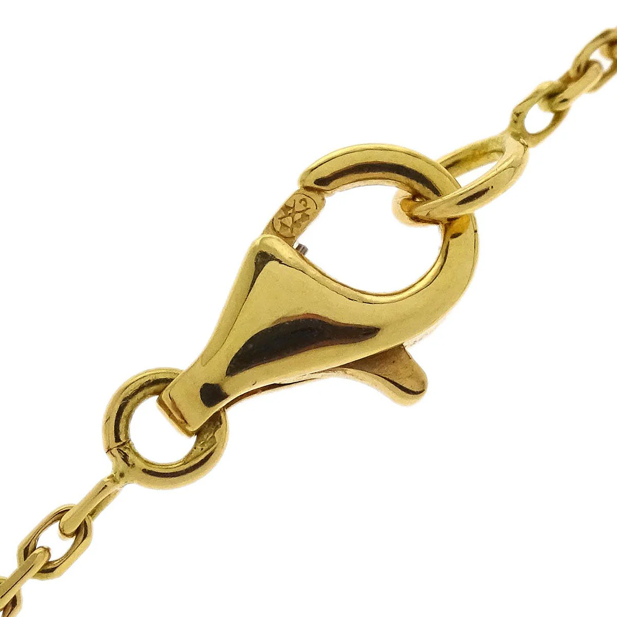 Van Cleef & Arpels Alhambra Pendant Necklace Onyx Au750 - Image 4