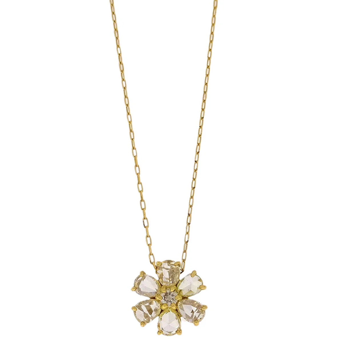 Pendant Necklace 18K Diamond Gold