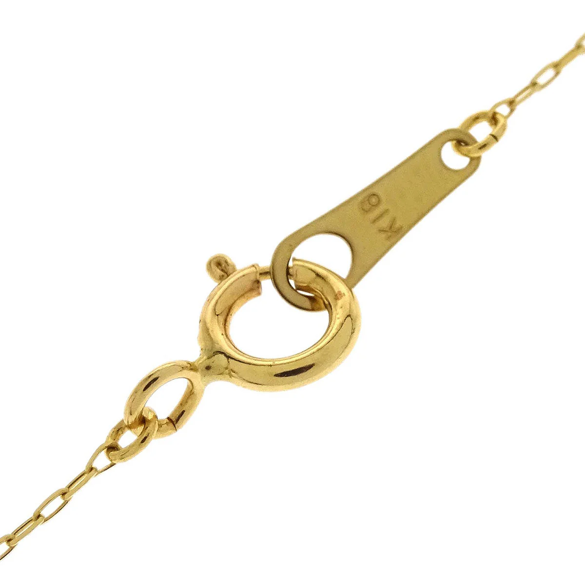 Pendant Necklace 18K Diamond Gold - Image 4