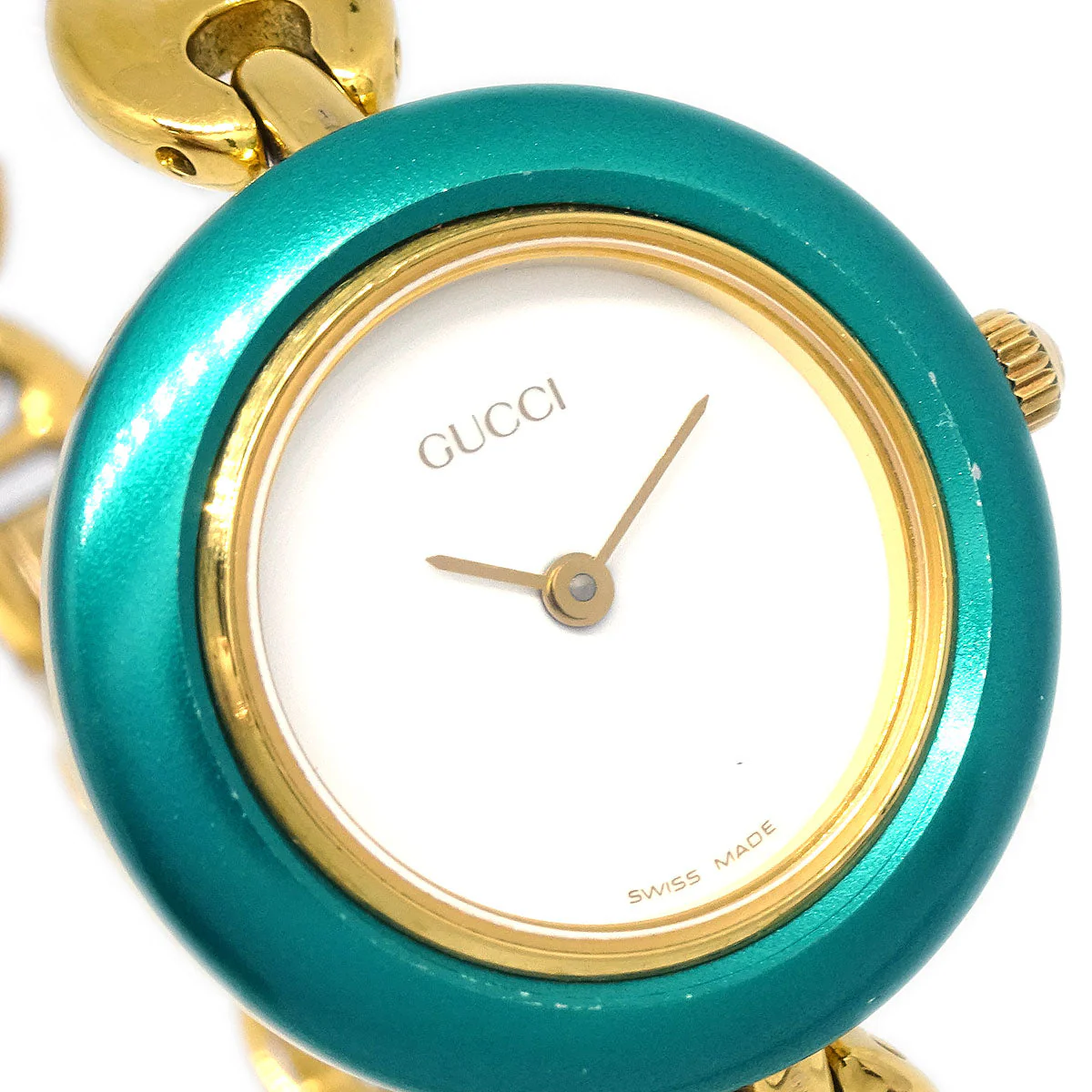Gucci 11/12.2 Change Bezel Chameleon Quartz Watch SS - Image 4