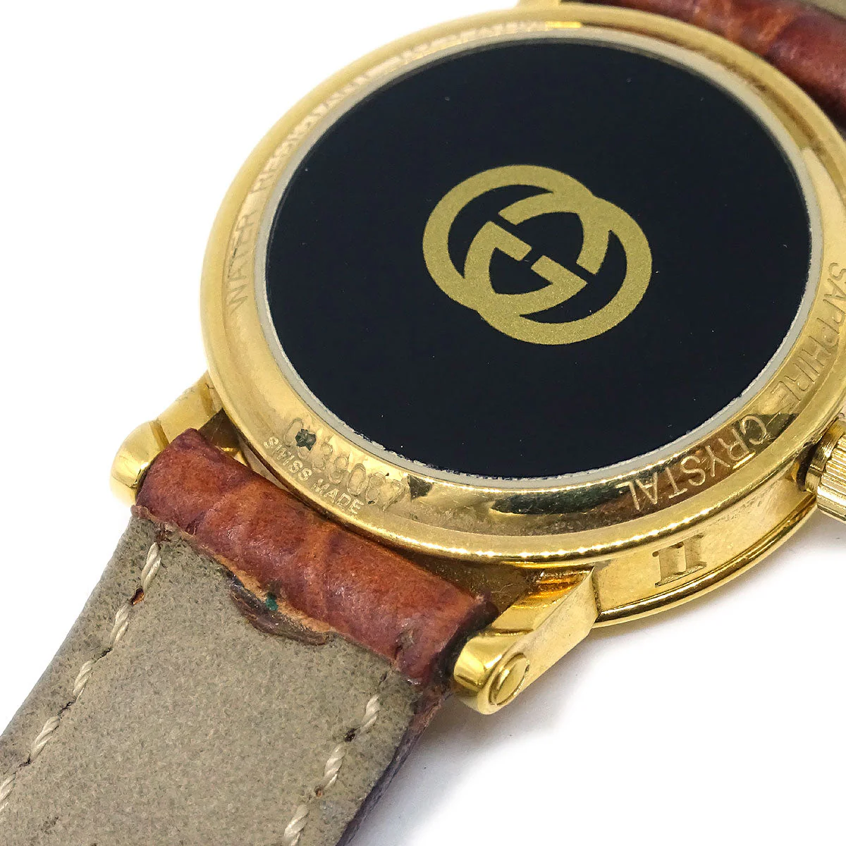 Gucci * 7200L Quartz Watch SS Crocodile - Image 8